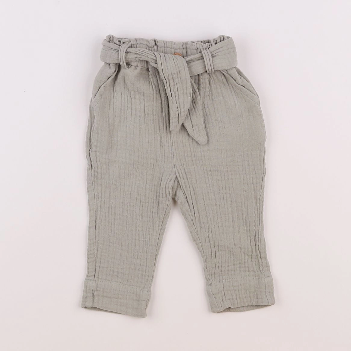 Vertbaudet - pantalon vert - 3 mois