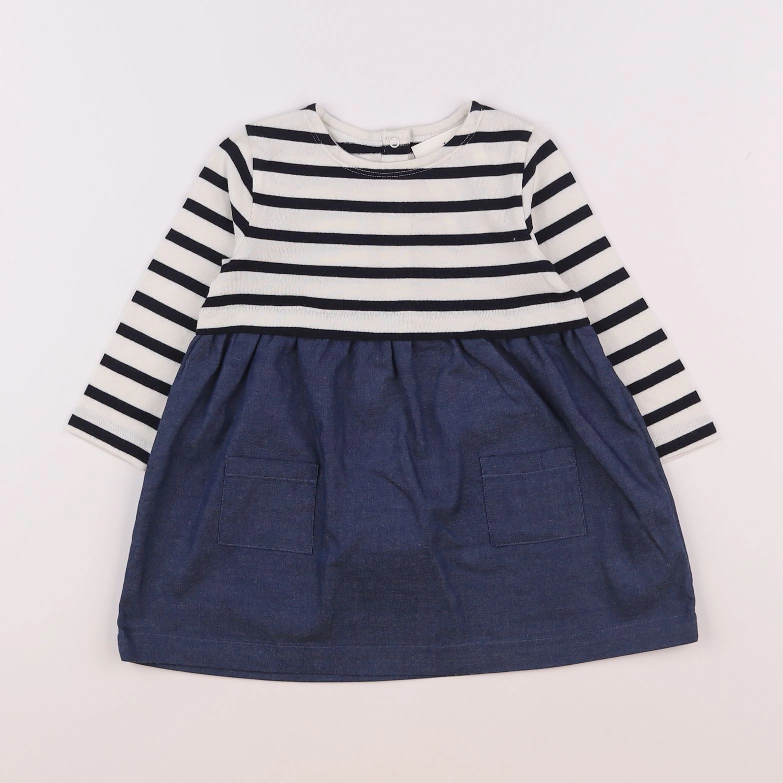Boutchou - robe bleu - 12 mois
