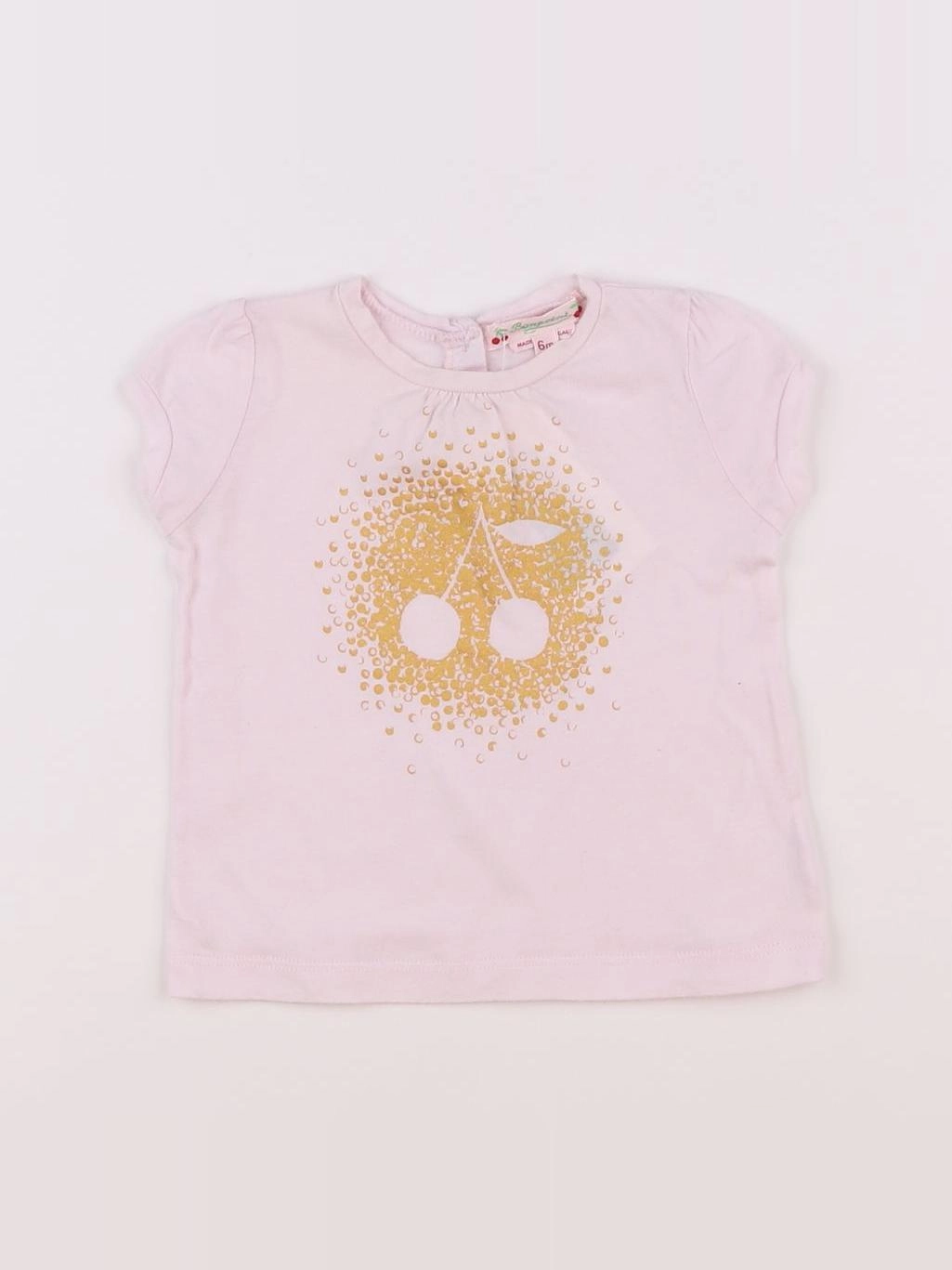 Bonpoint - tee-shirt rose - 6 mois