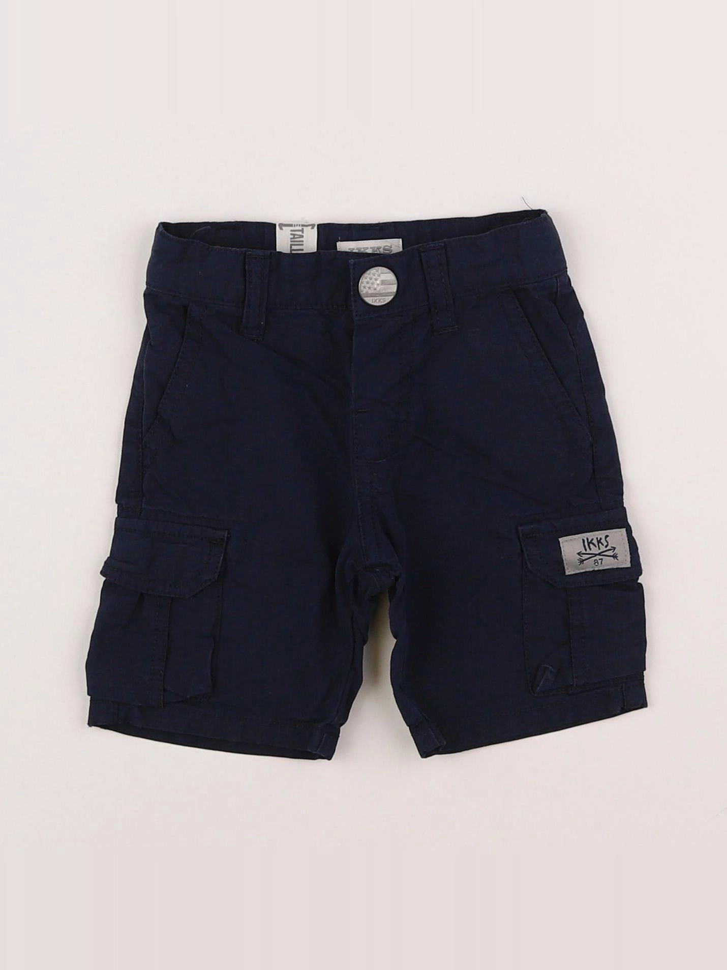 IKKS - short bleu - 6 mois