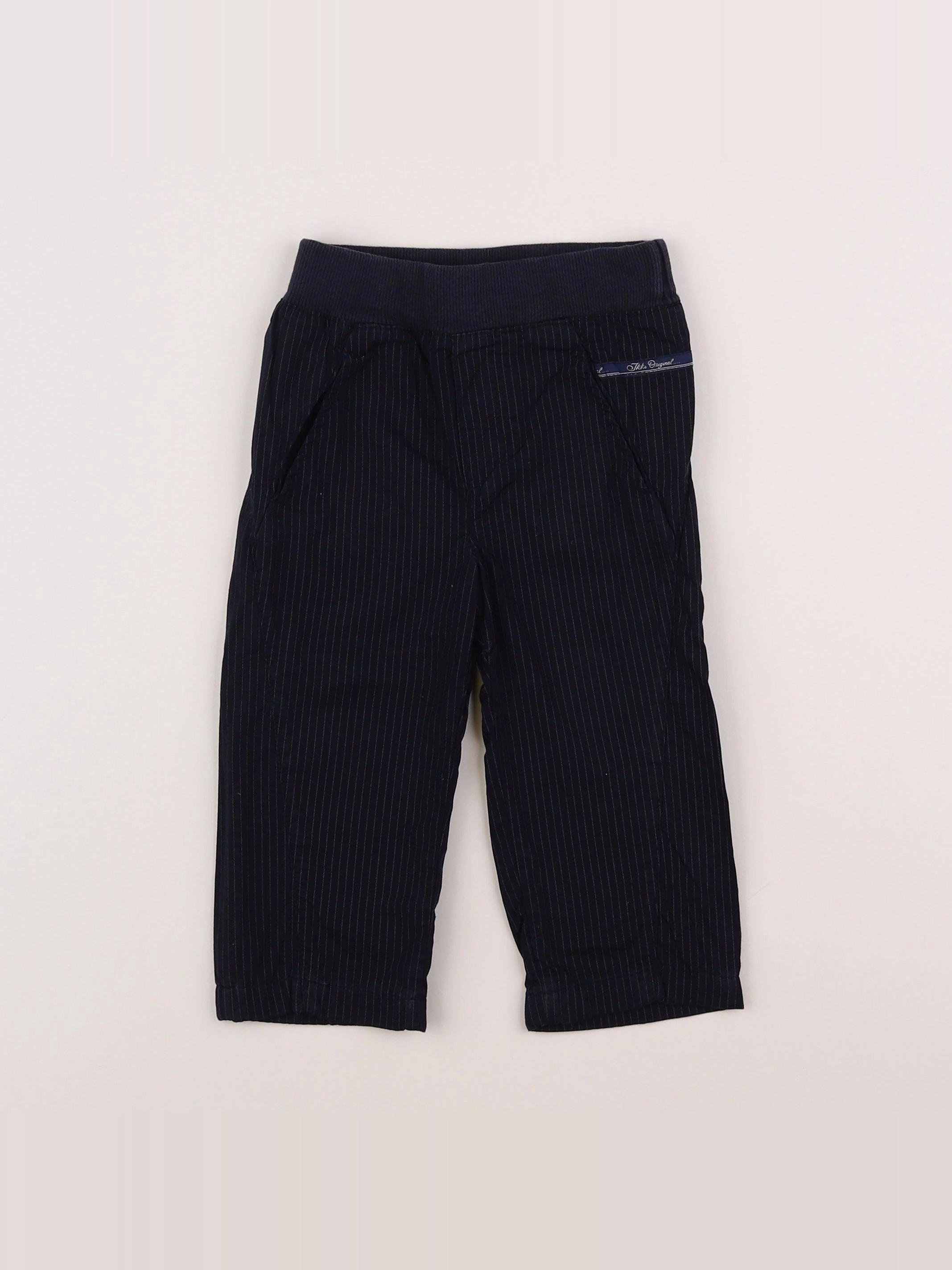 IKKS - pantalon bleu - 12 mois