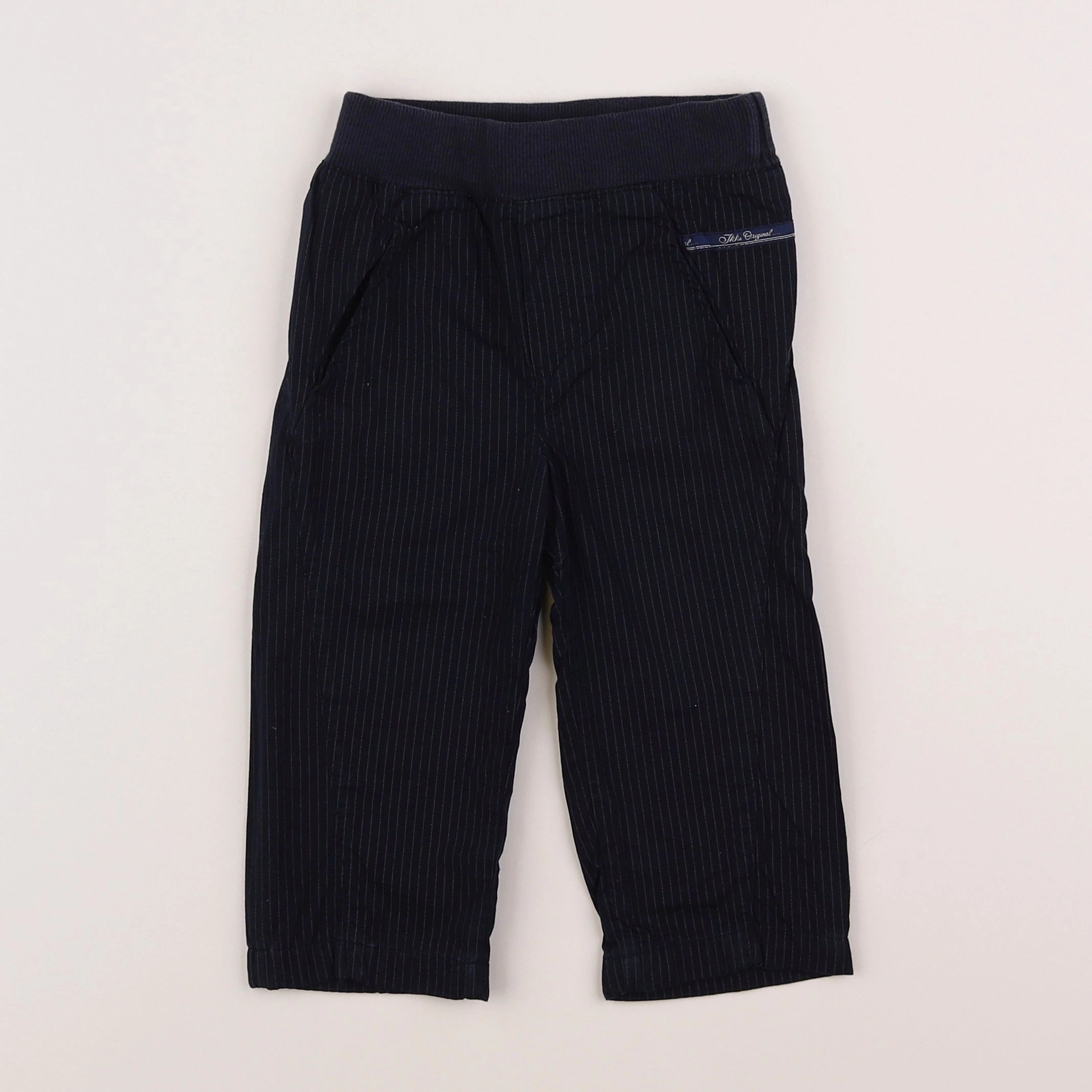 IKKS - pantalon bleu - 12 mois