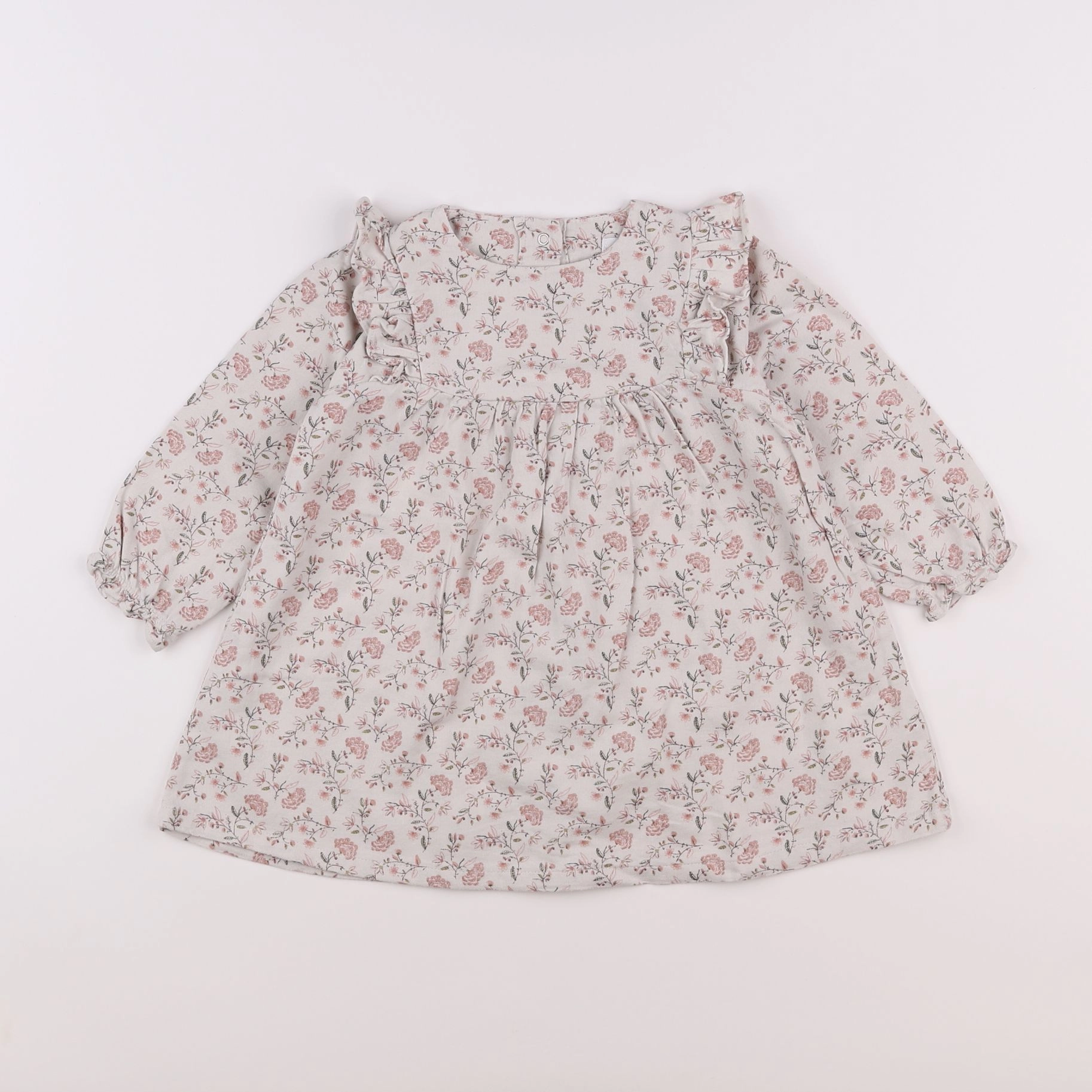 Vertbaudet - robe beige - 18 mois