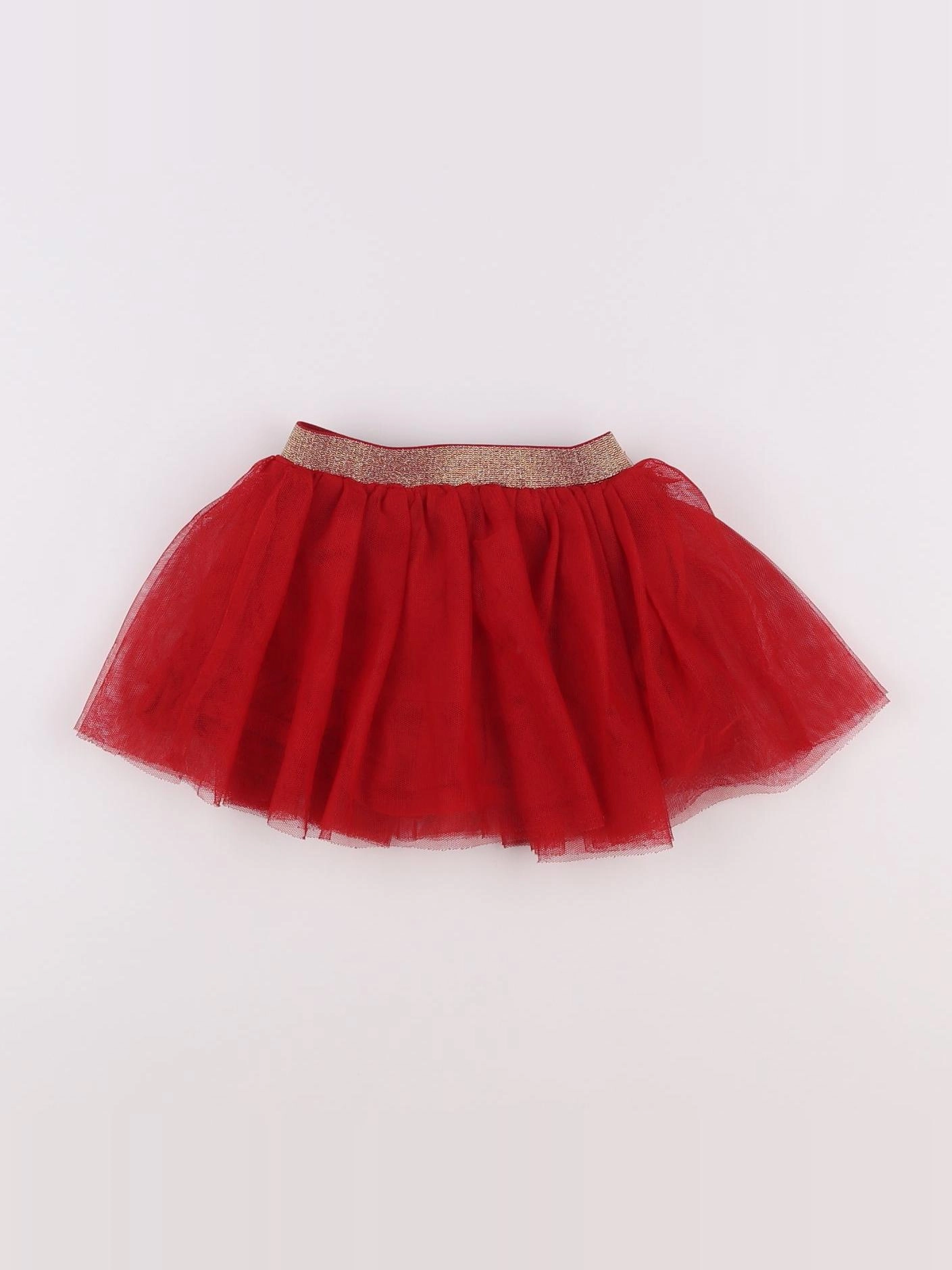 Vertbaudet - jupe rouge - 18 mois