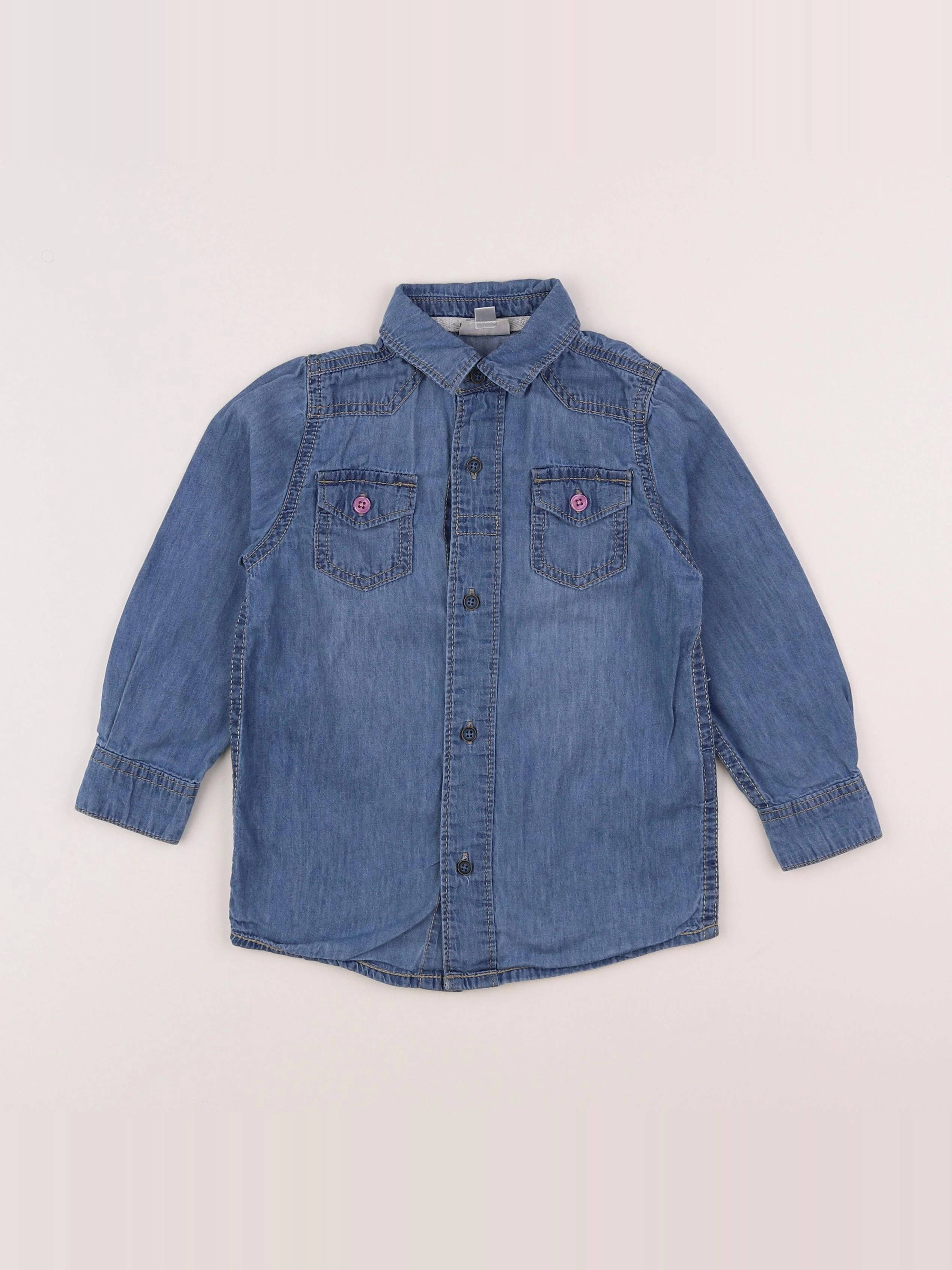 Vertbaudet - chemise bleu - 4 ans
