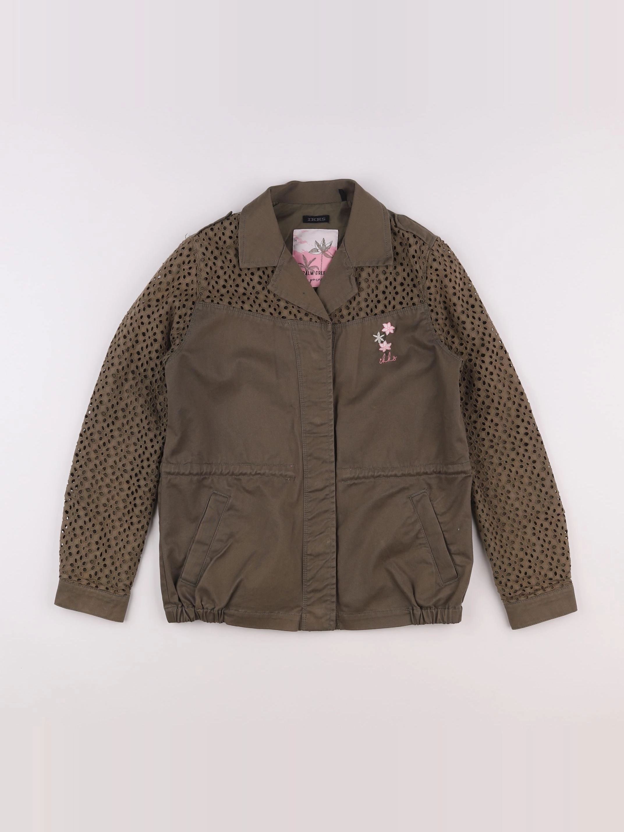 IKKS - veste imprimé au dos marron - 10 ans