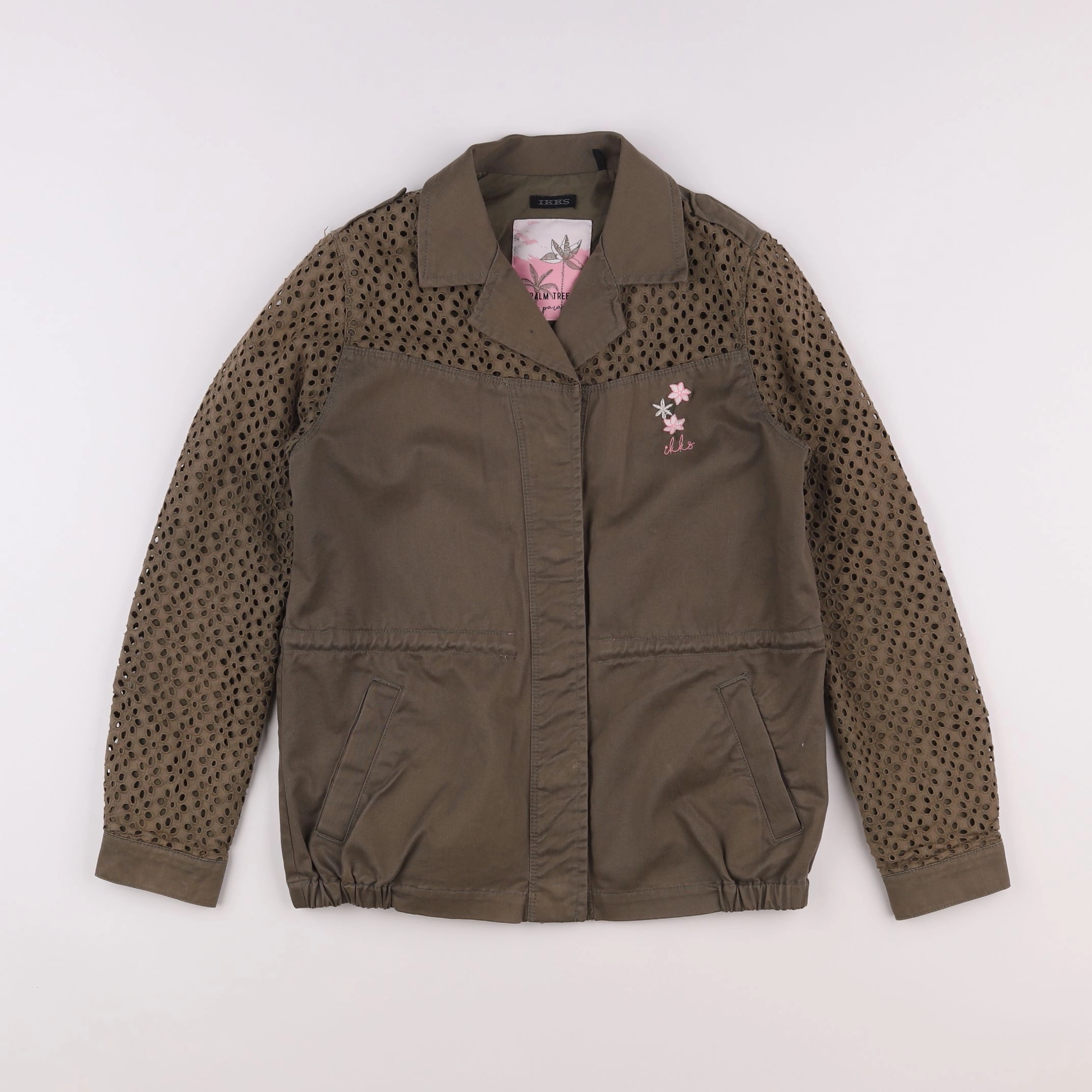 IKKS - veste imprimé au dos marron - 10 ans