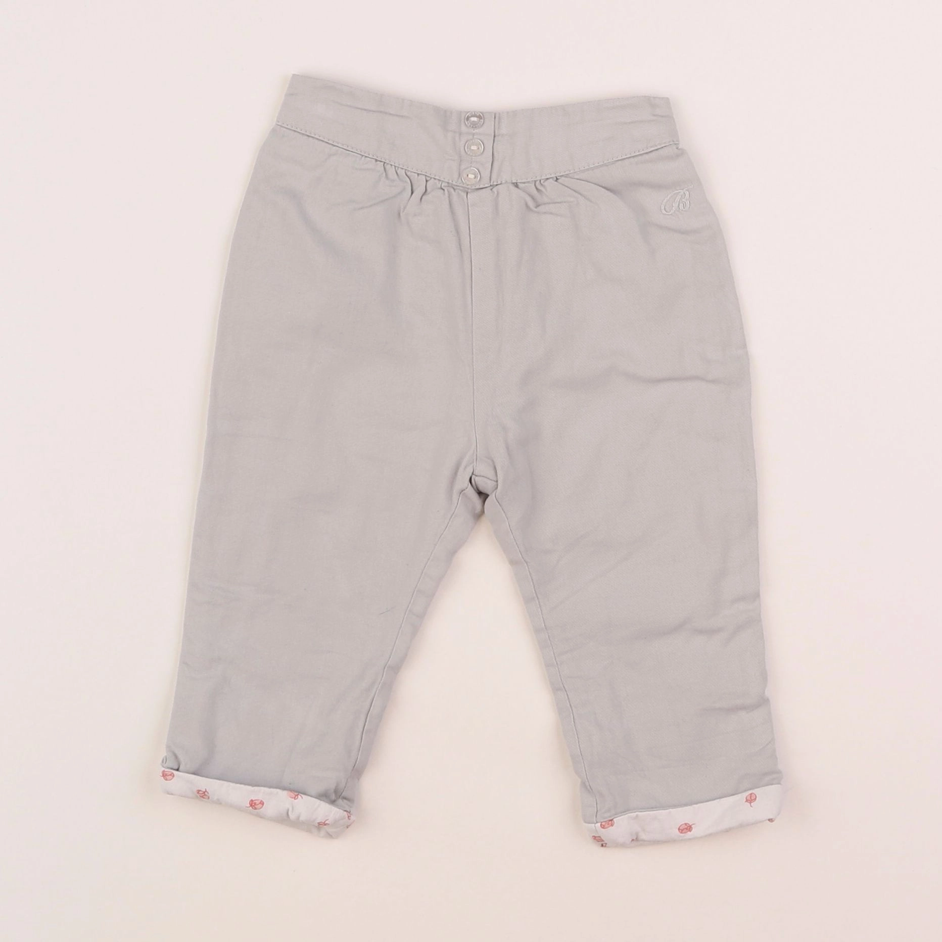 Bouchara - pantalon gris - 9 mois