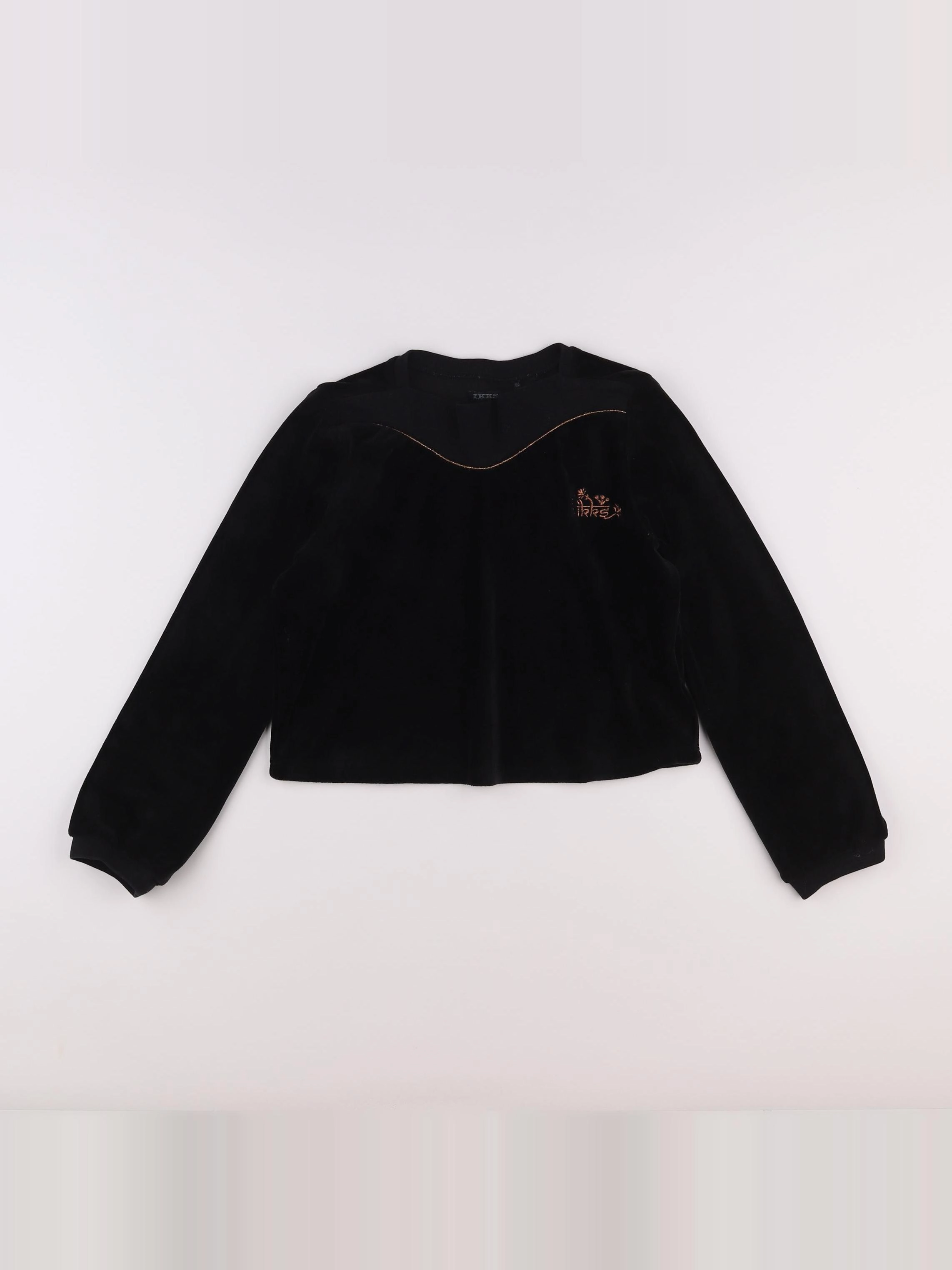 IKKS - pull noir - 10 ans