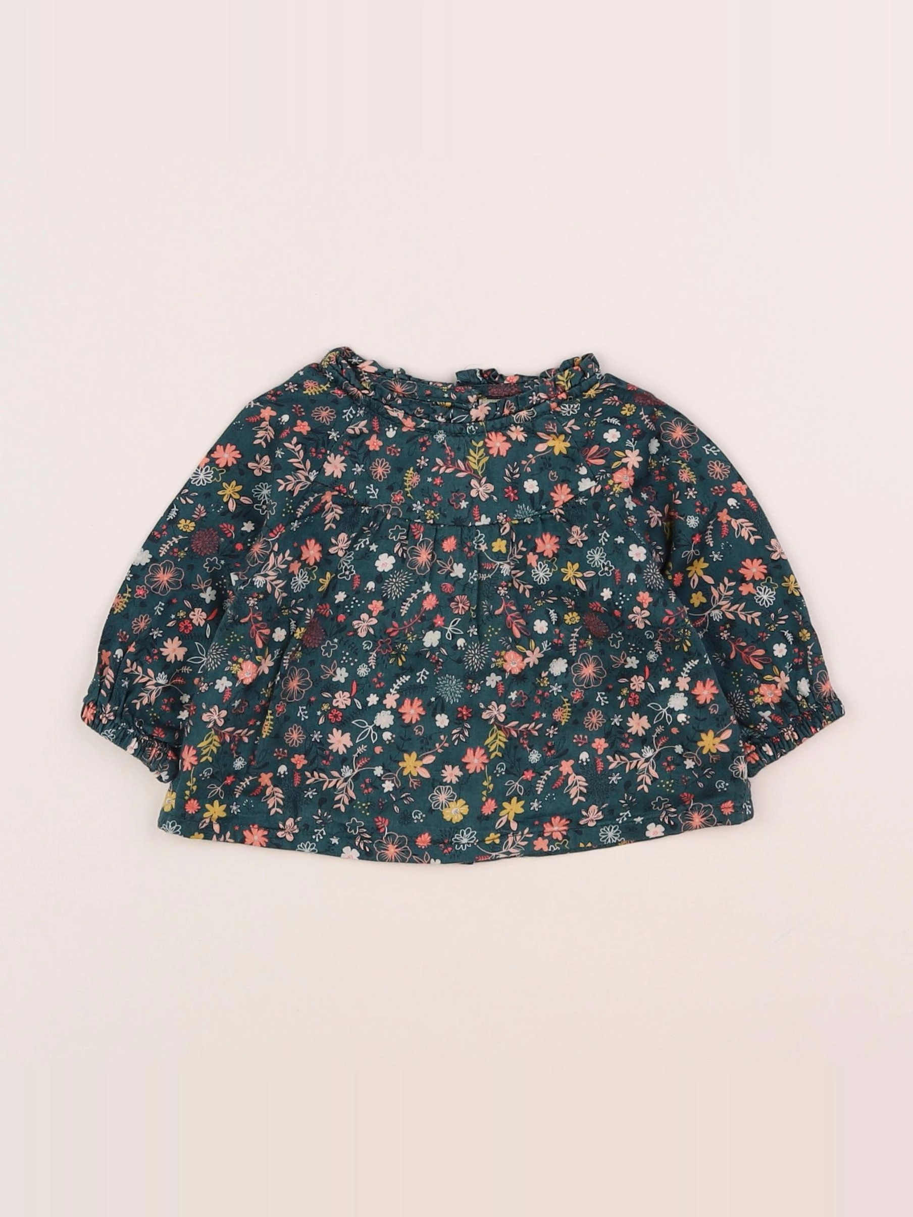 Tape à l'oeil - blouse vert - 3 mois