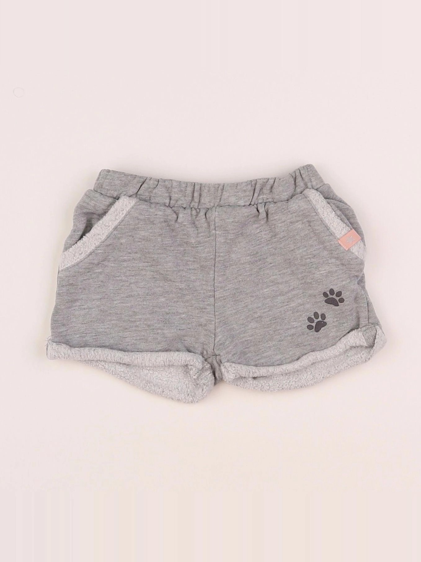 Vertbaudet - short gris - 12 mois
