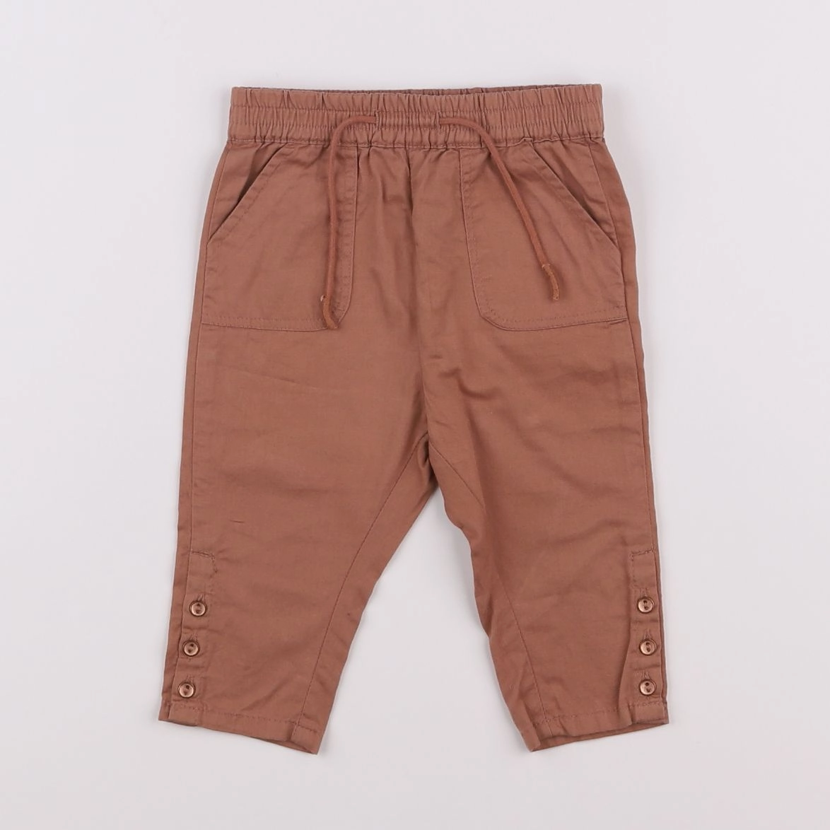 Vertbaudet - pantalon marron - 9 mois