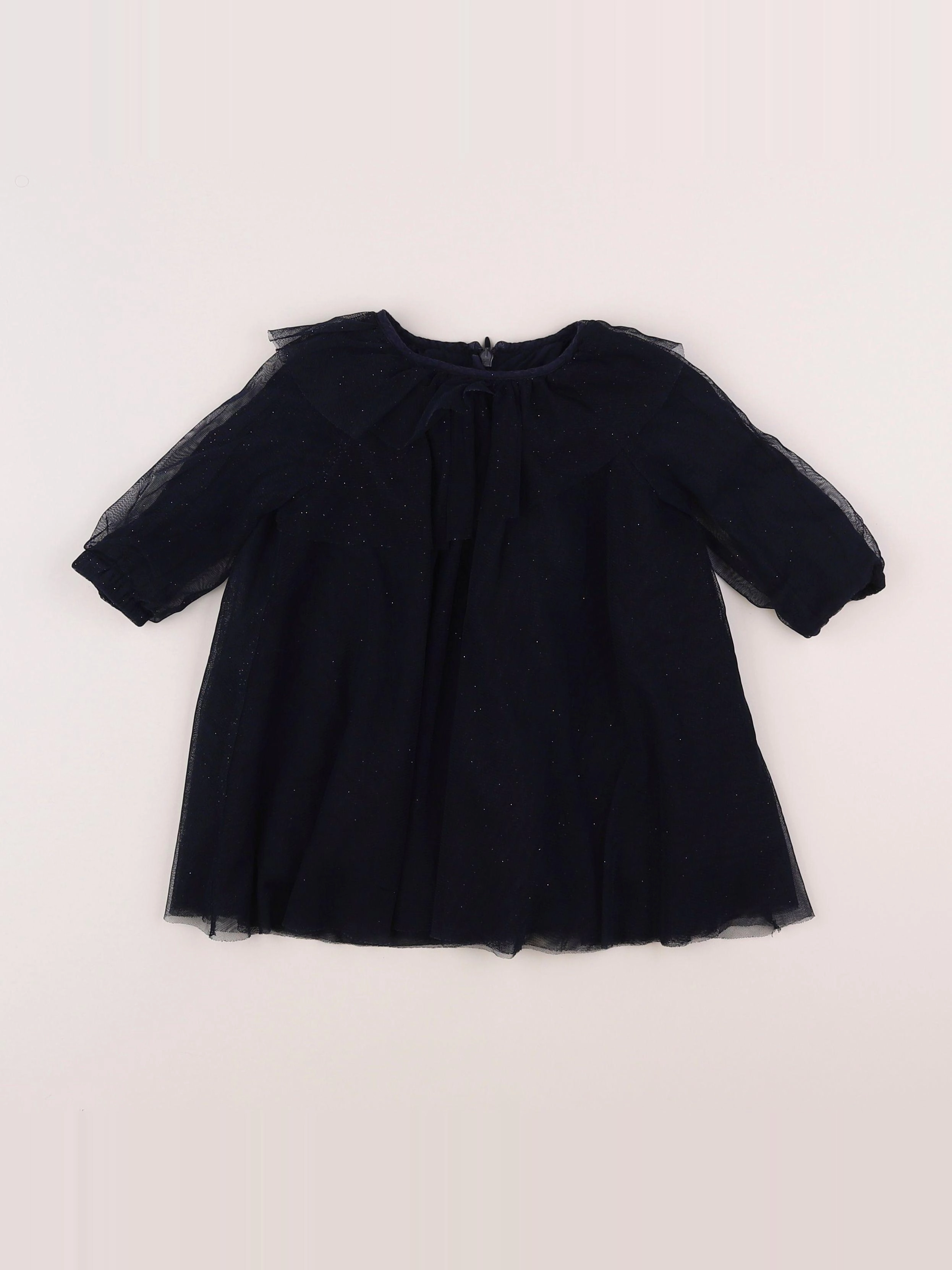 Vertbaudet - robe bleu - 12 mois