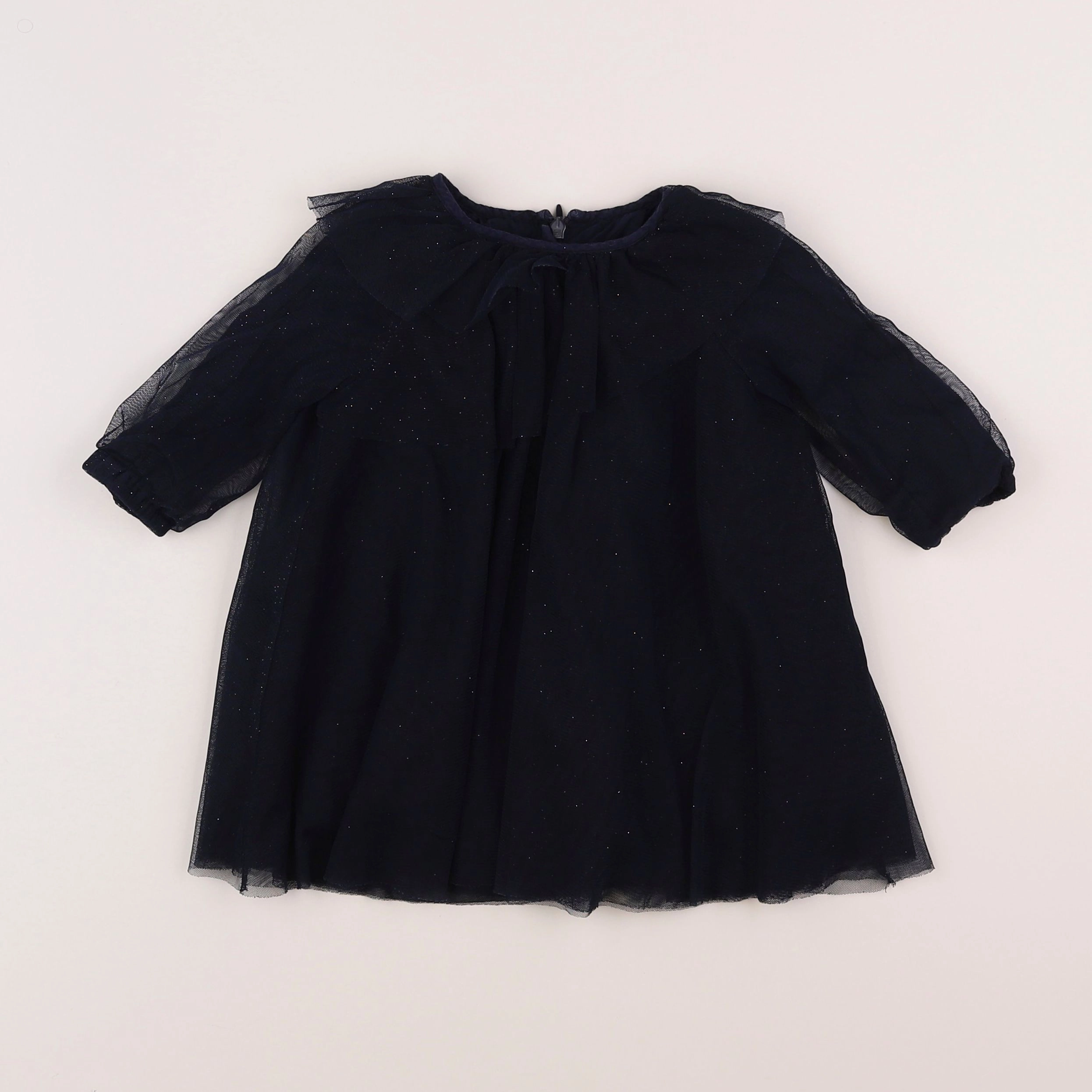 Vertbaudet - robe bleu - 12 mois