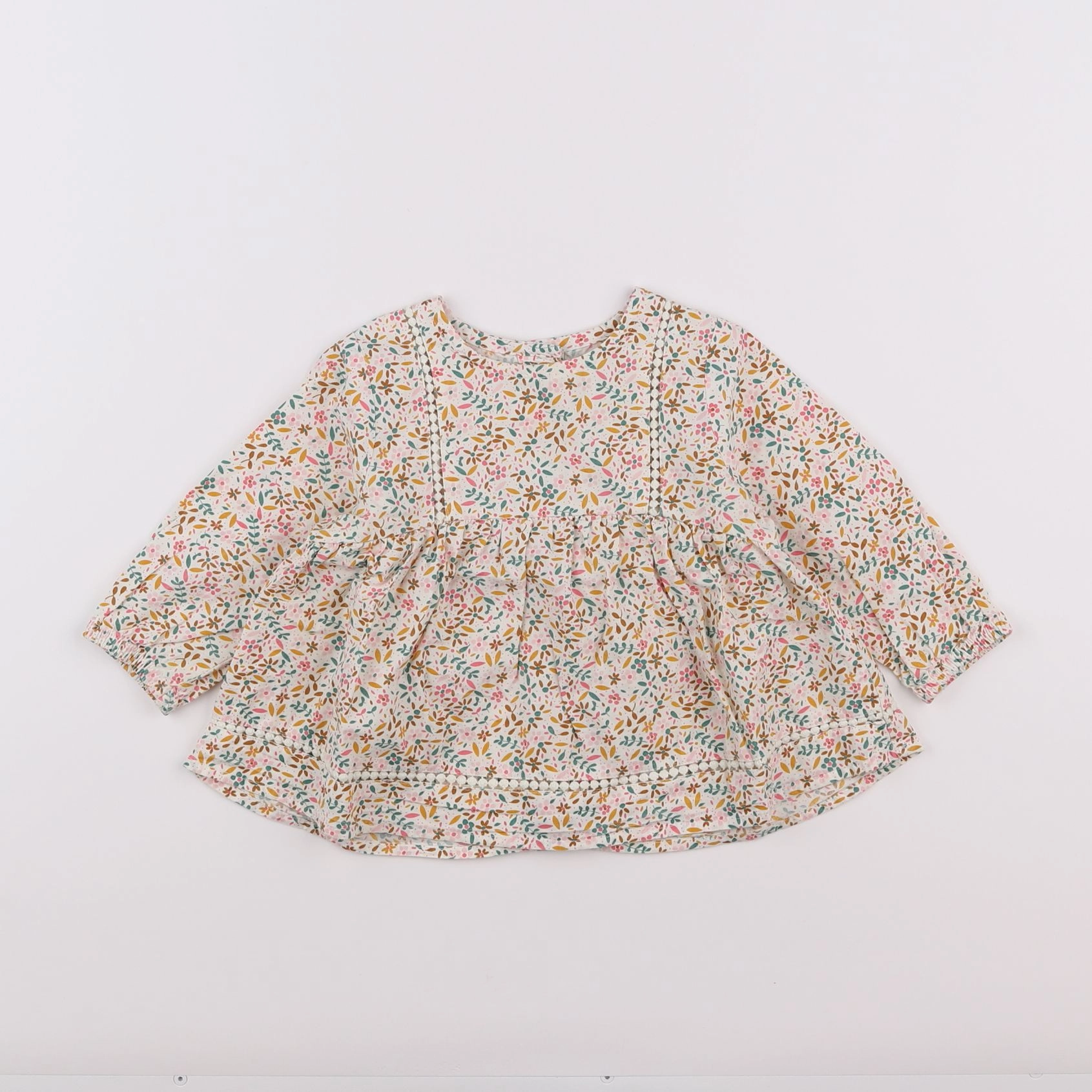 Vertbaudet - blouse multicolore - 12 mois
