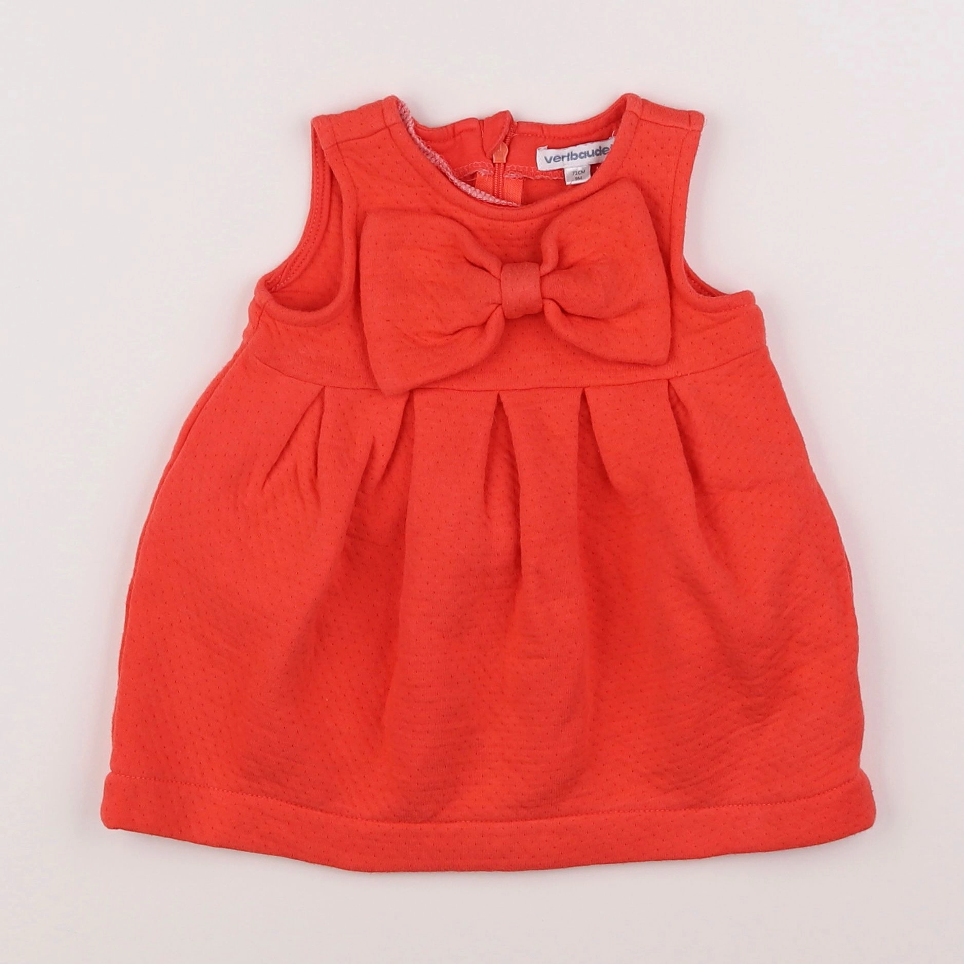 Vertbaudet - robe rouge - 9 mois