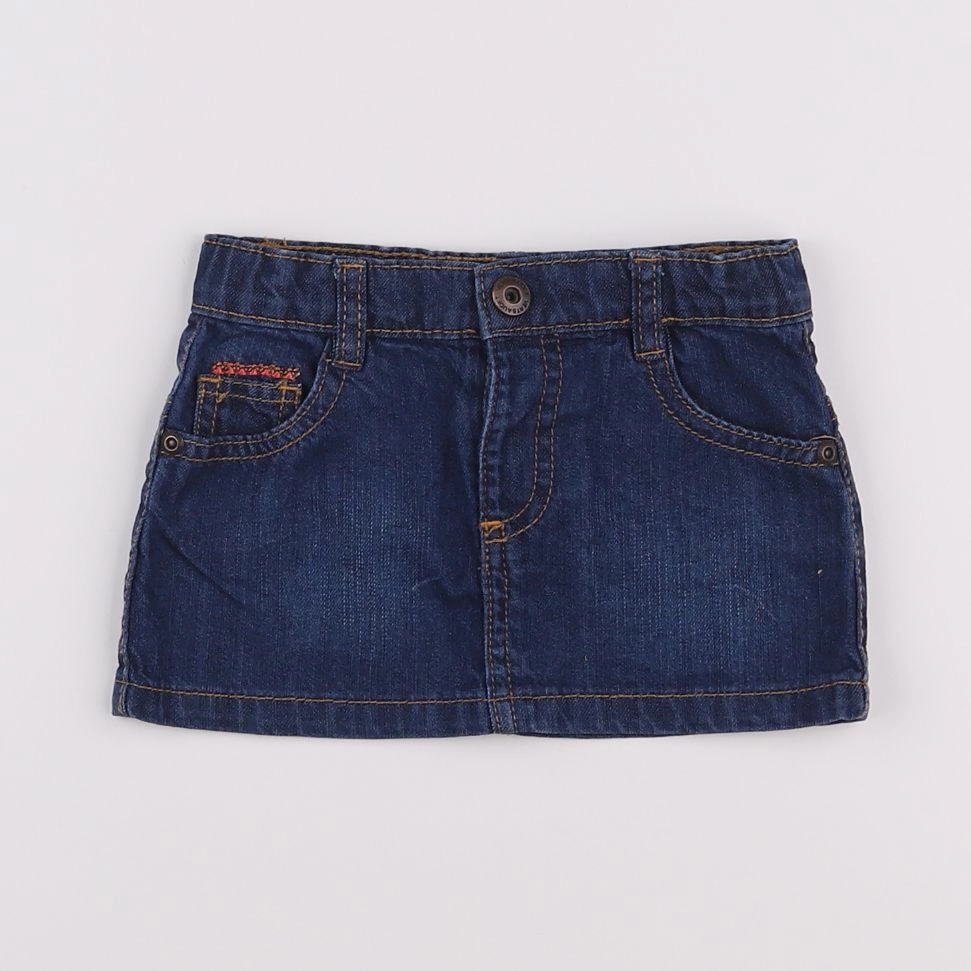 Vertbaudet - jupe bleu - 12 mois