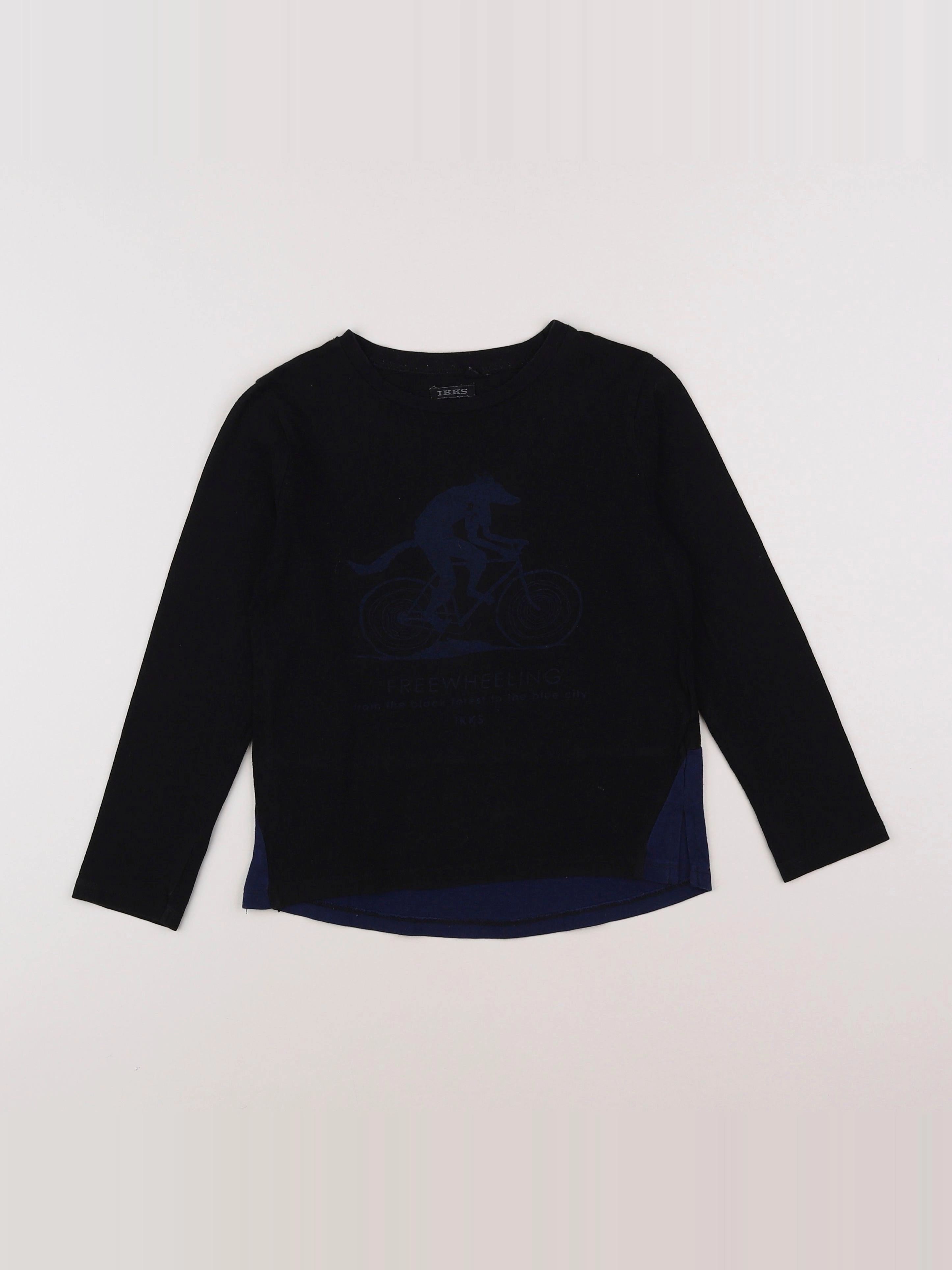 IKKS - tee-shirt bleu, noir - 6 ans