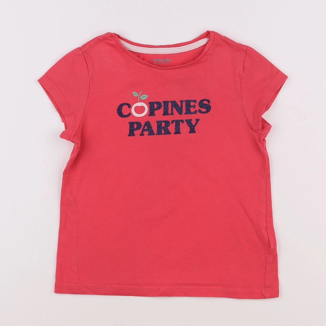 Vertbaudet - tee-shirt rose - 5 ans