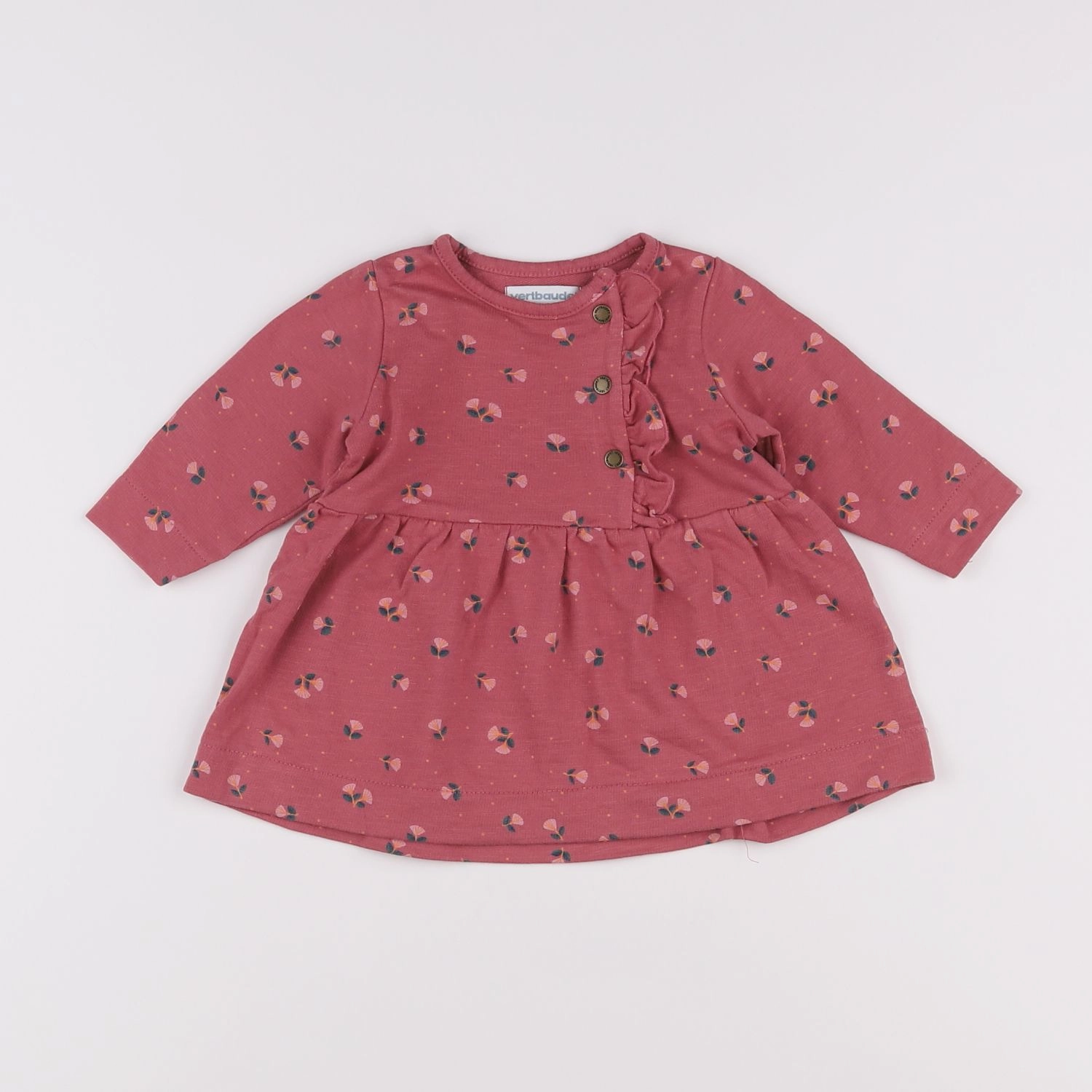 Vertbaudet - robe rose - 3 mois