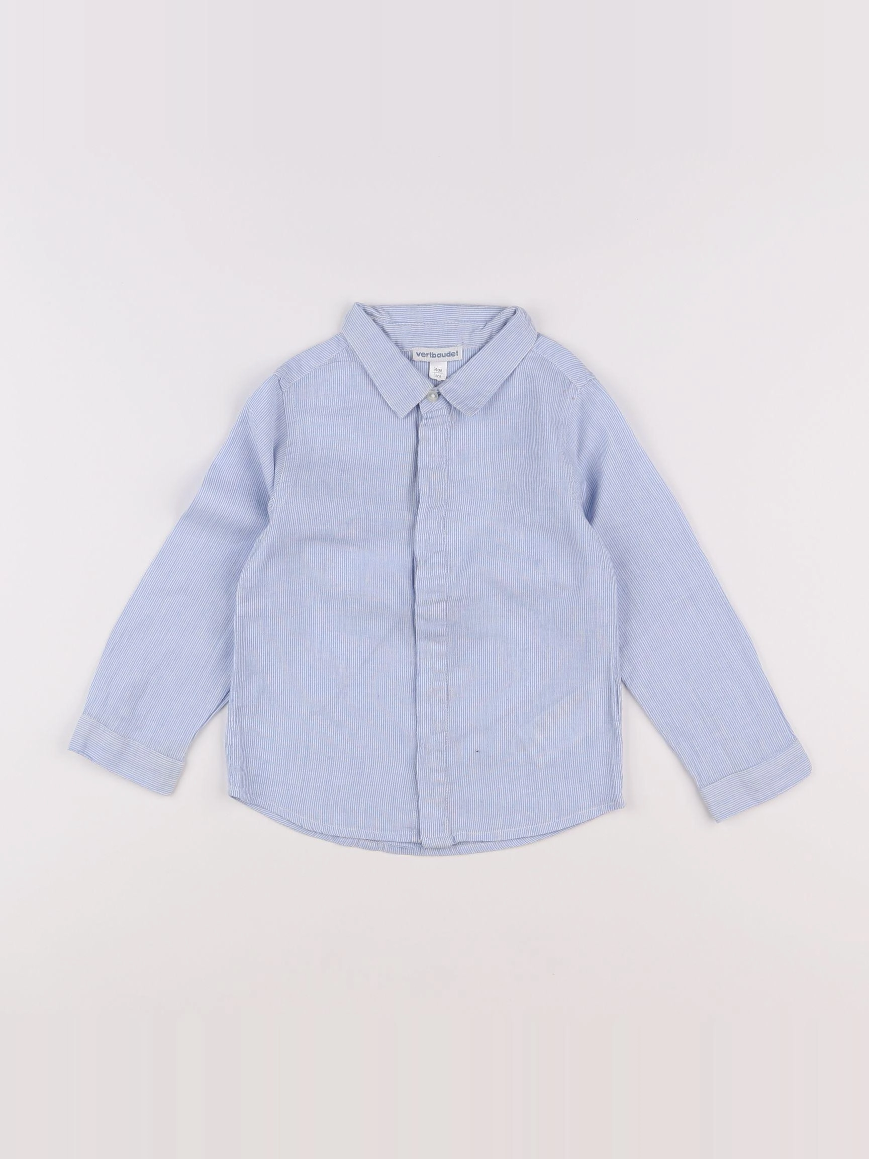 Vertbaudet - chemise bleu - 3 ans