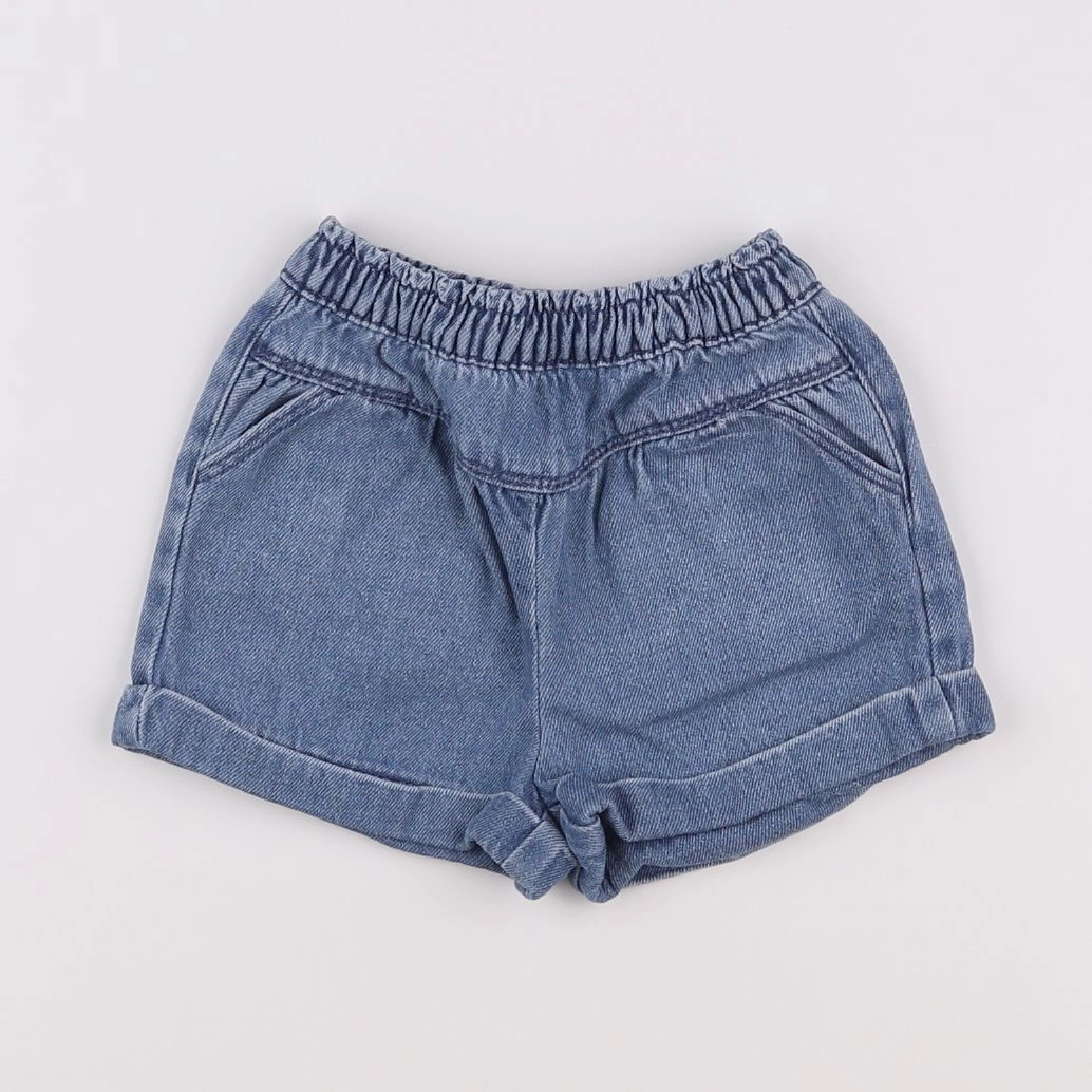 Vertbaudet - short bleu - 12 mois