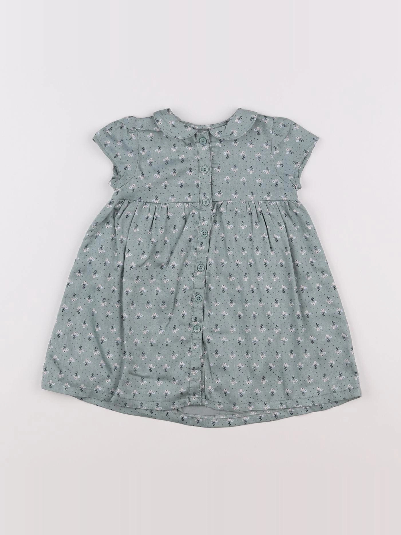 Boutchou - robe vert - 6 mois