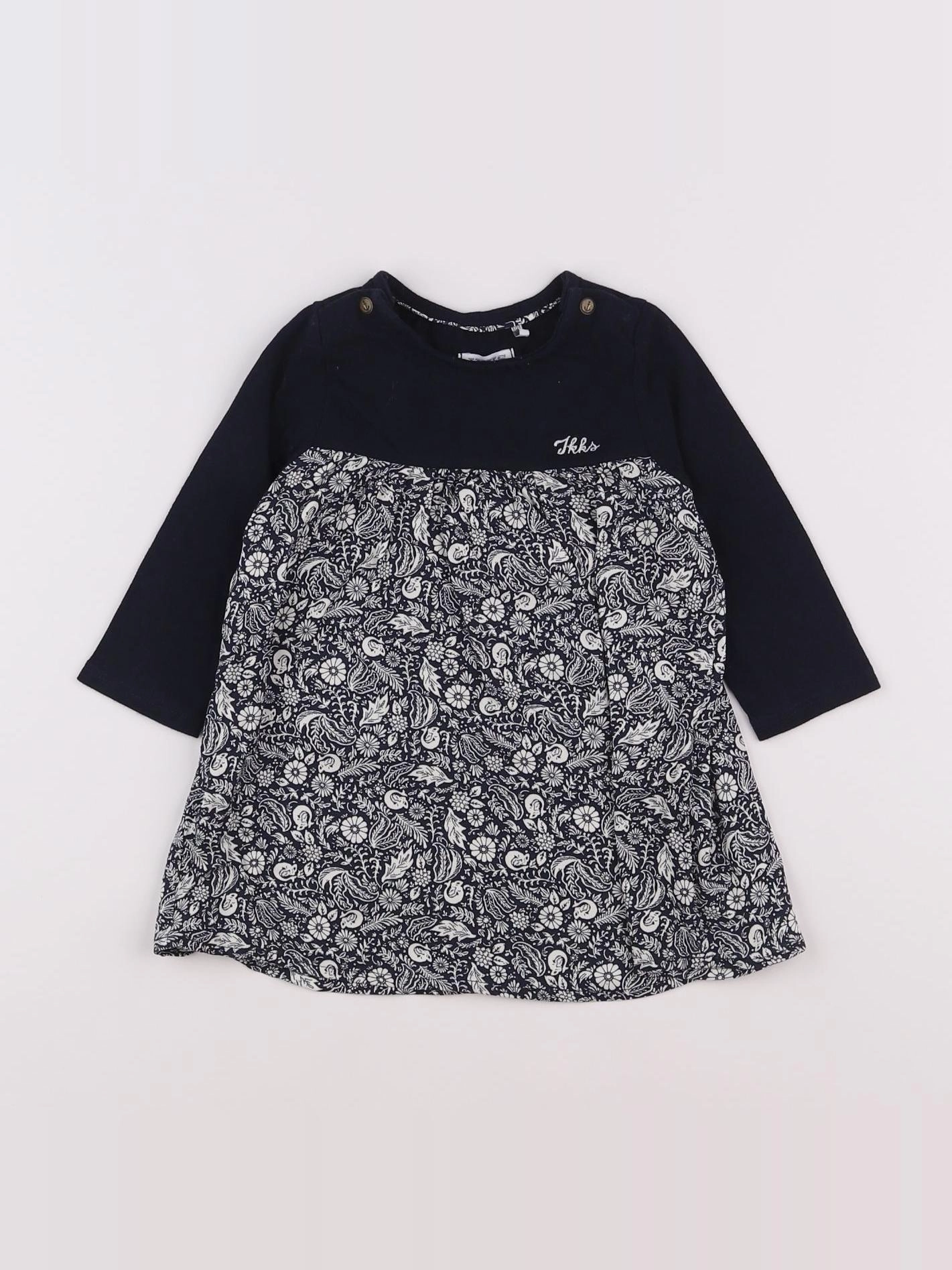 IKKS - robe bleu - 12 mois
