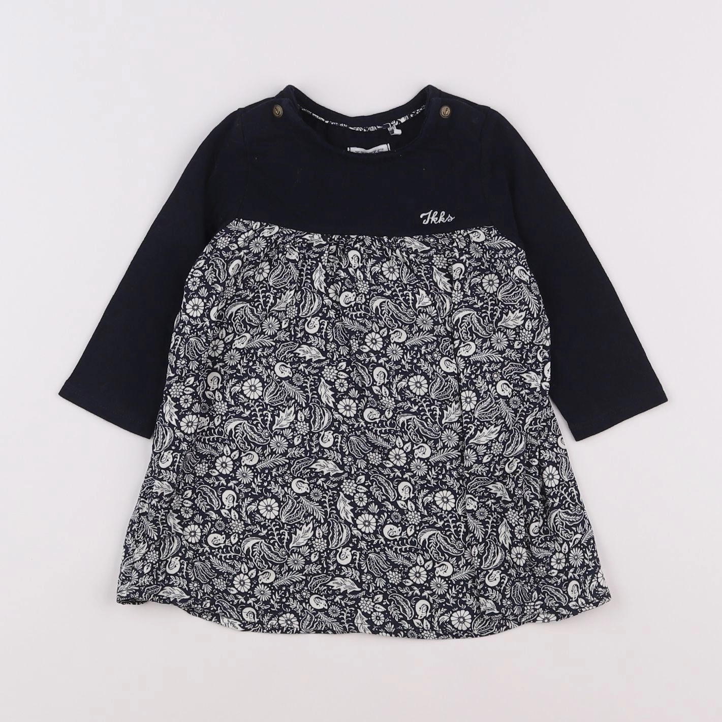 IKKS - robe bleu - 12 mois