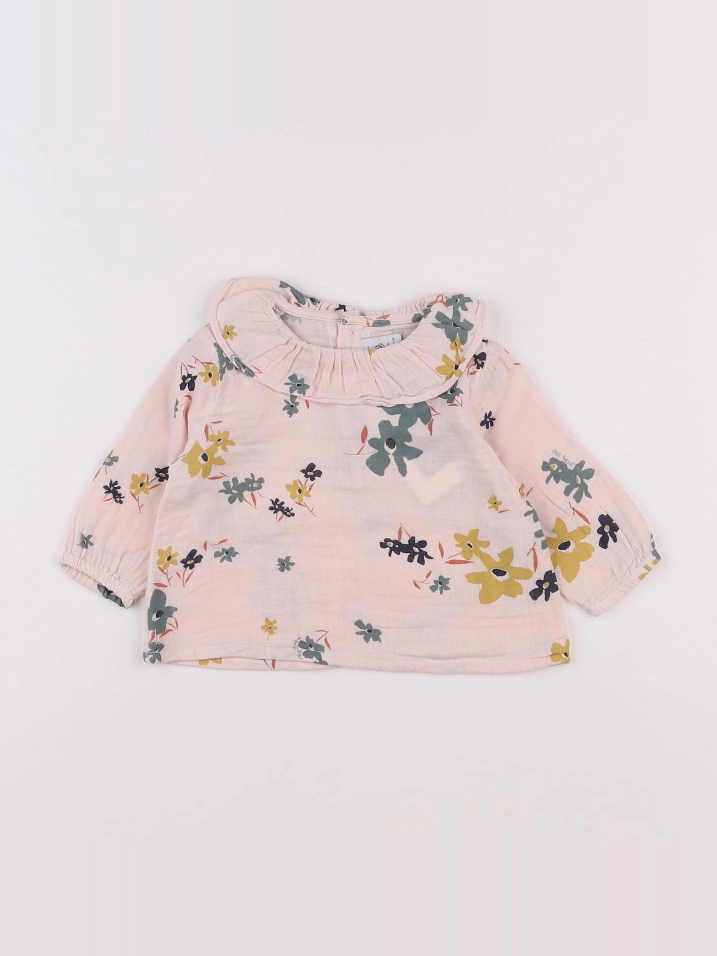 Petit Bateau - blouse rose - 6 mois