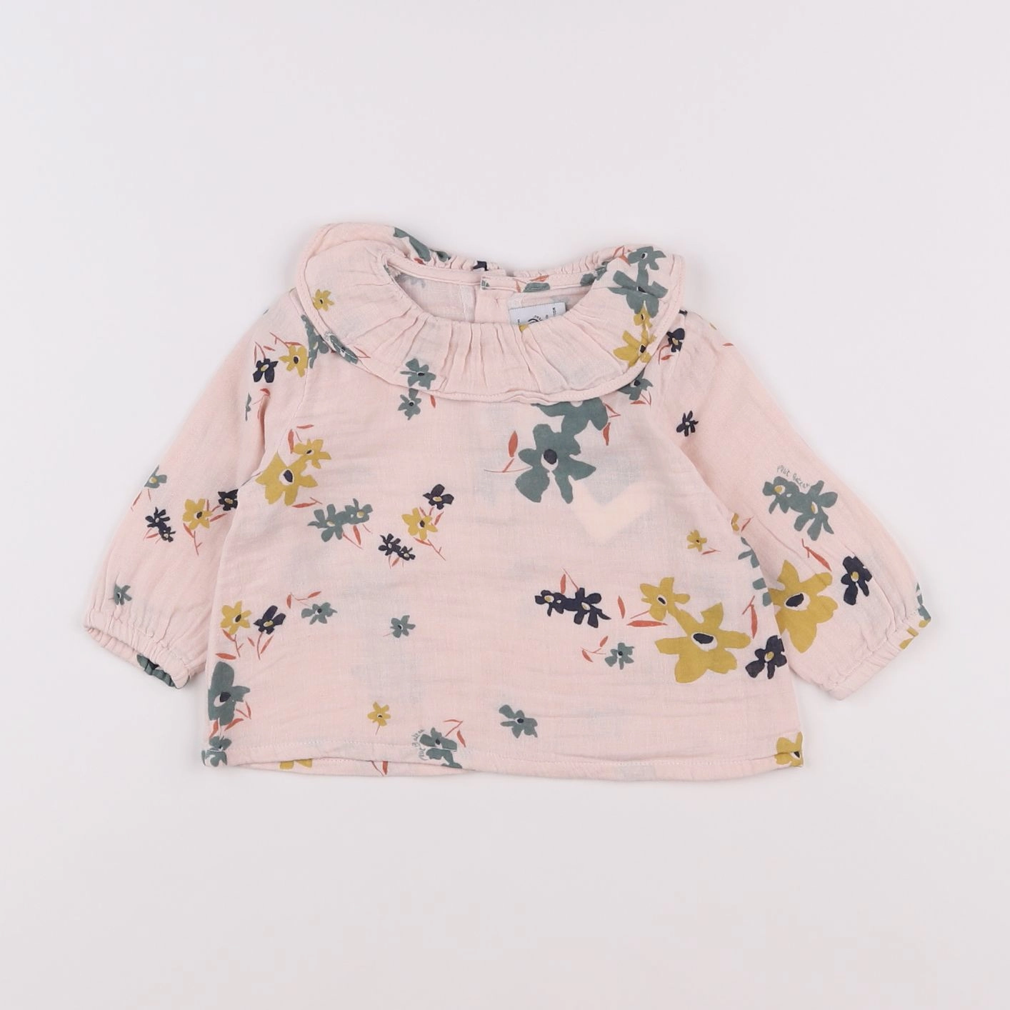 Petit Bateau - blouse rose - 6 mois