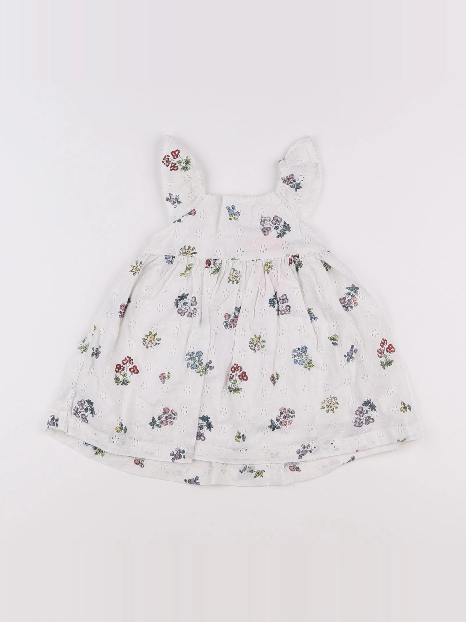 Monoprix - robe blanc - 6 mois
