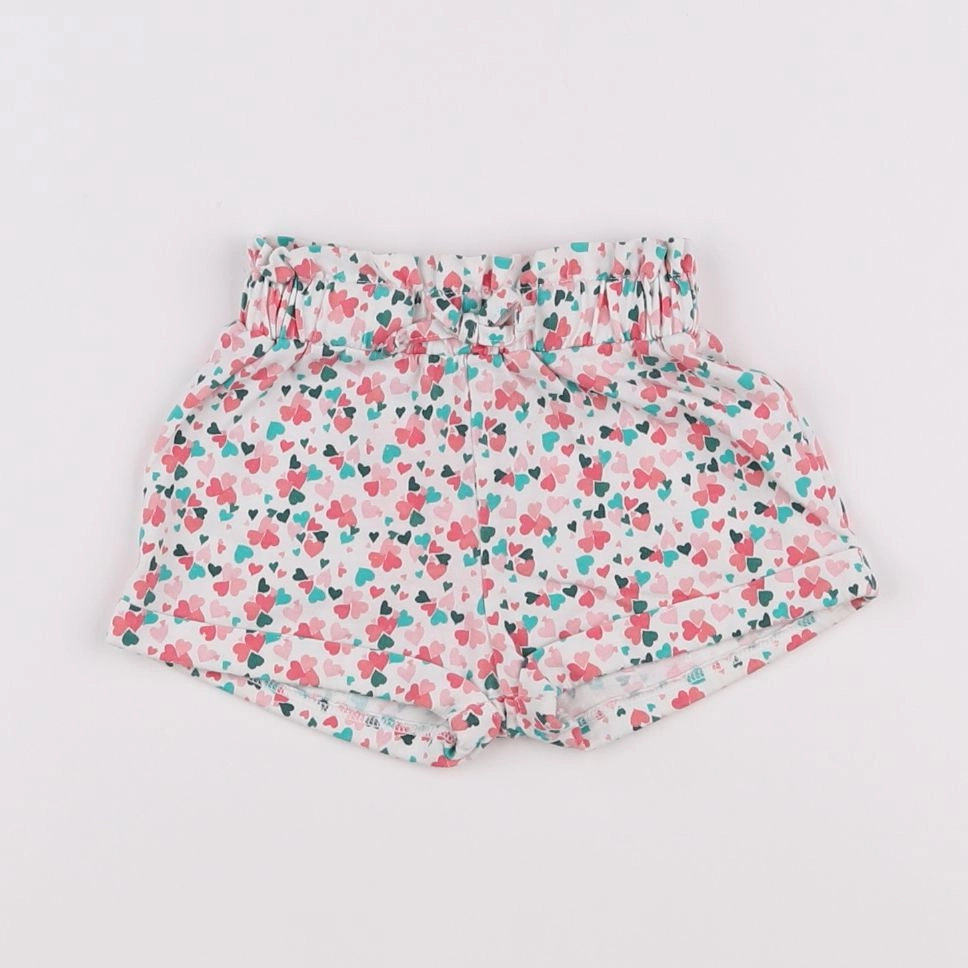 Tape à l'oeil - short blanc - 6 mois