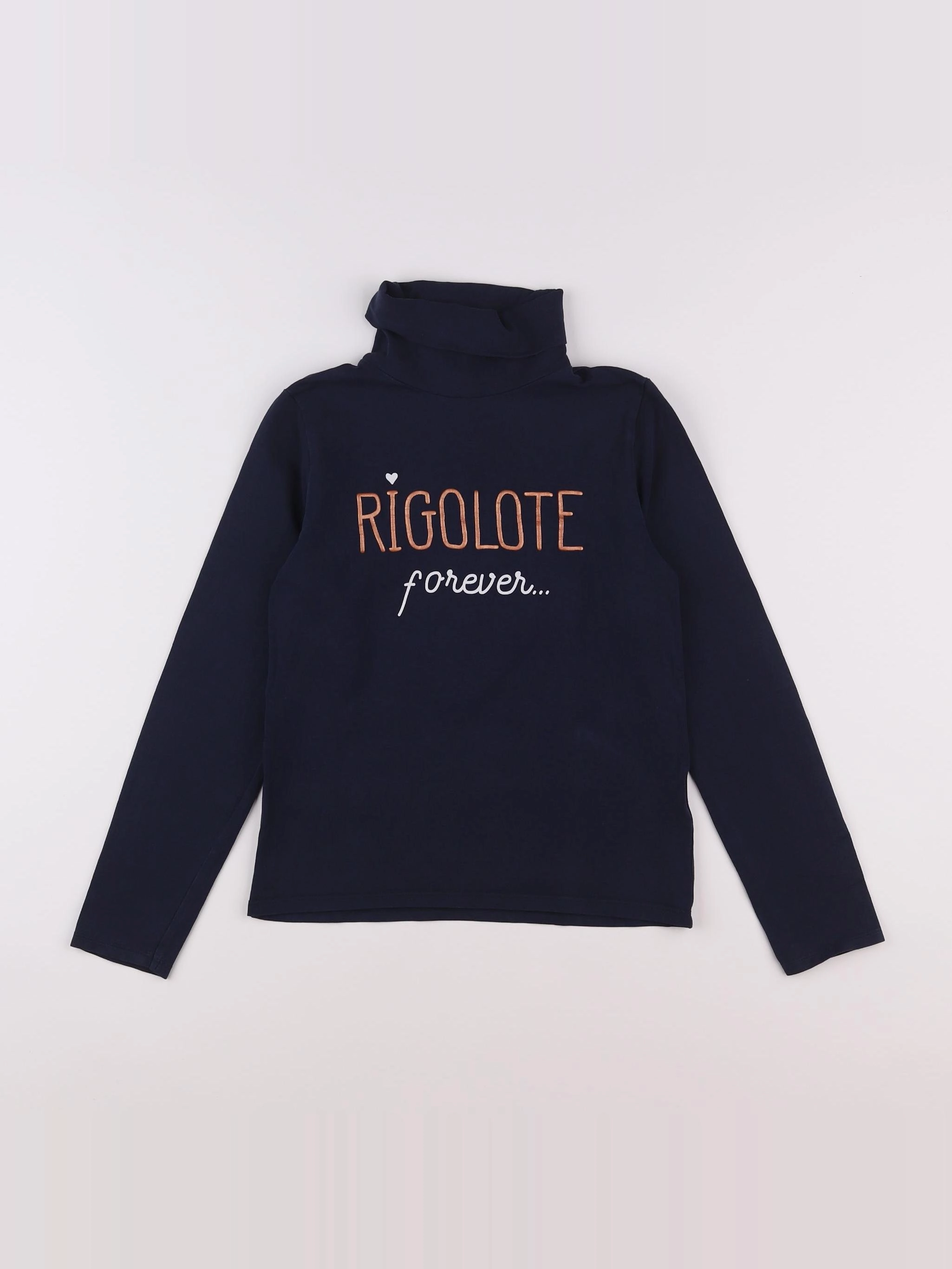 Vertbaudet - sous-pull bleu - 10 ans