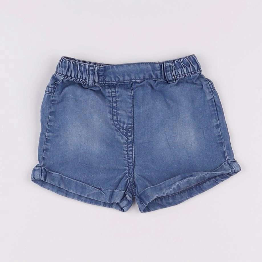 Bouchara - short bleu - 6 mois