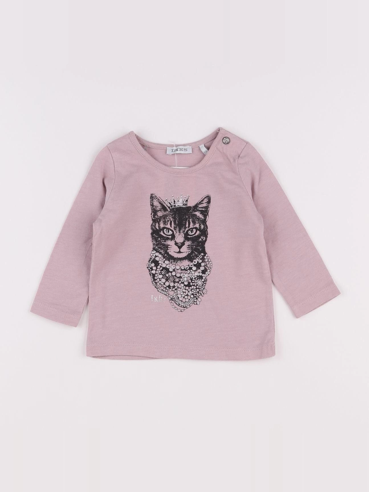 IKKS - tee-shirt violet - 6 mois