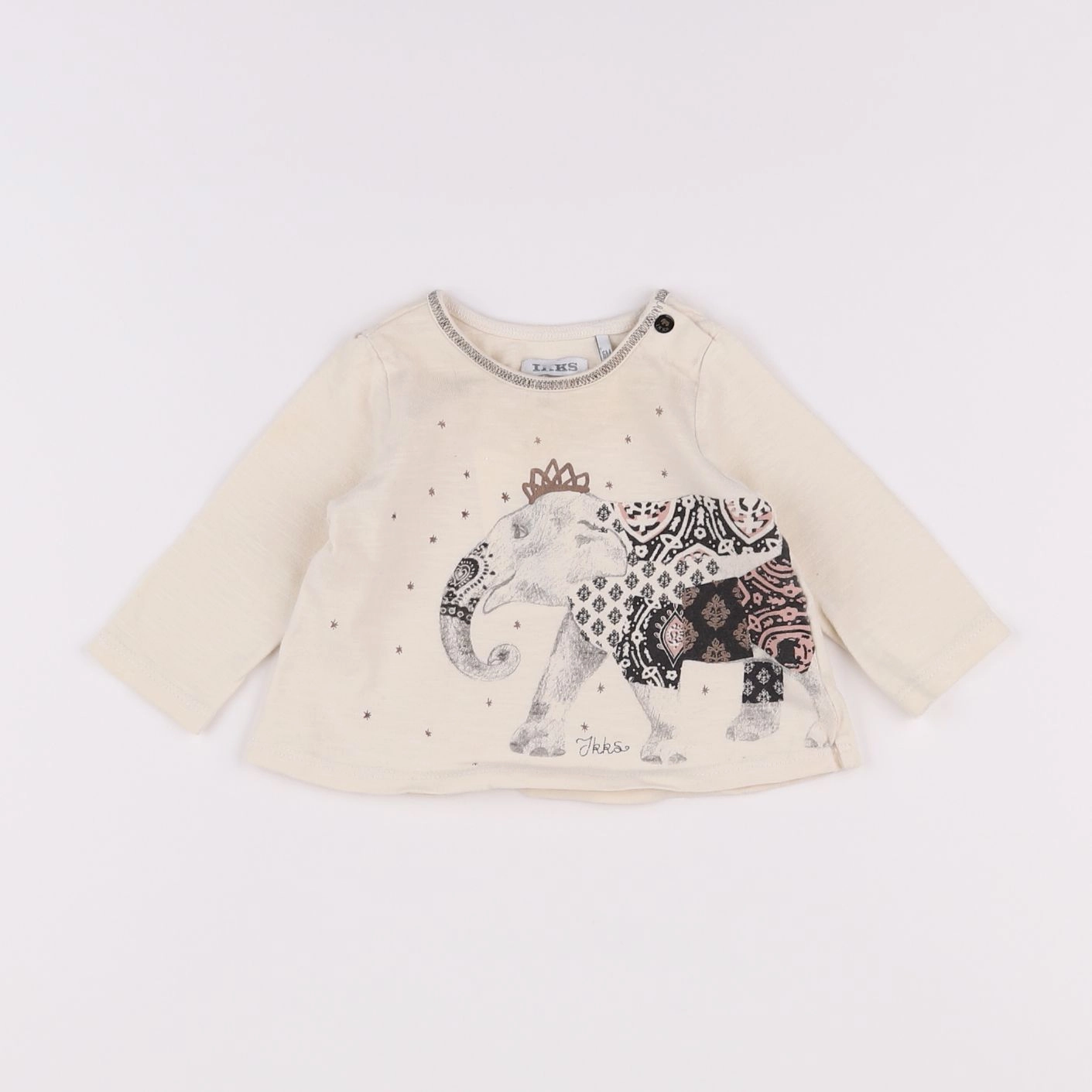 IKKS - tee-shirt beige - 6 mois