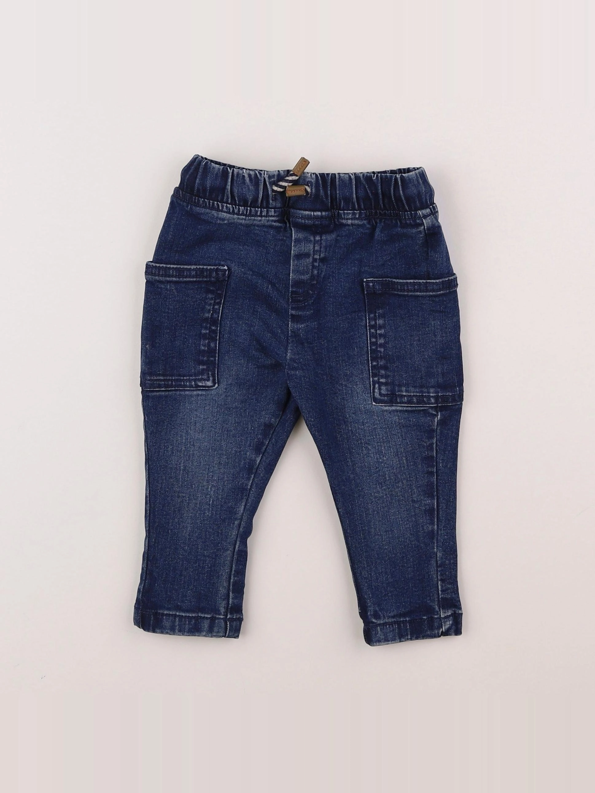 Vertbaudet - jean bleu - 9 mois