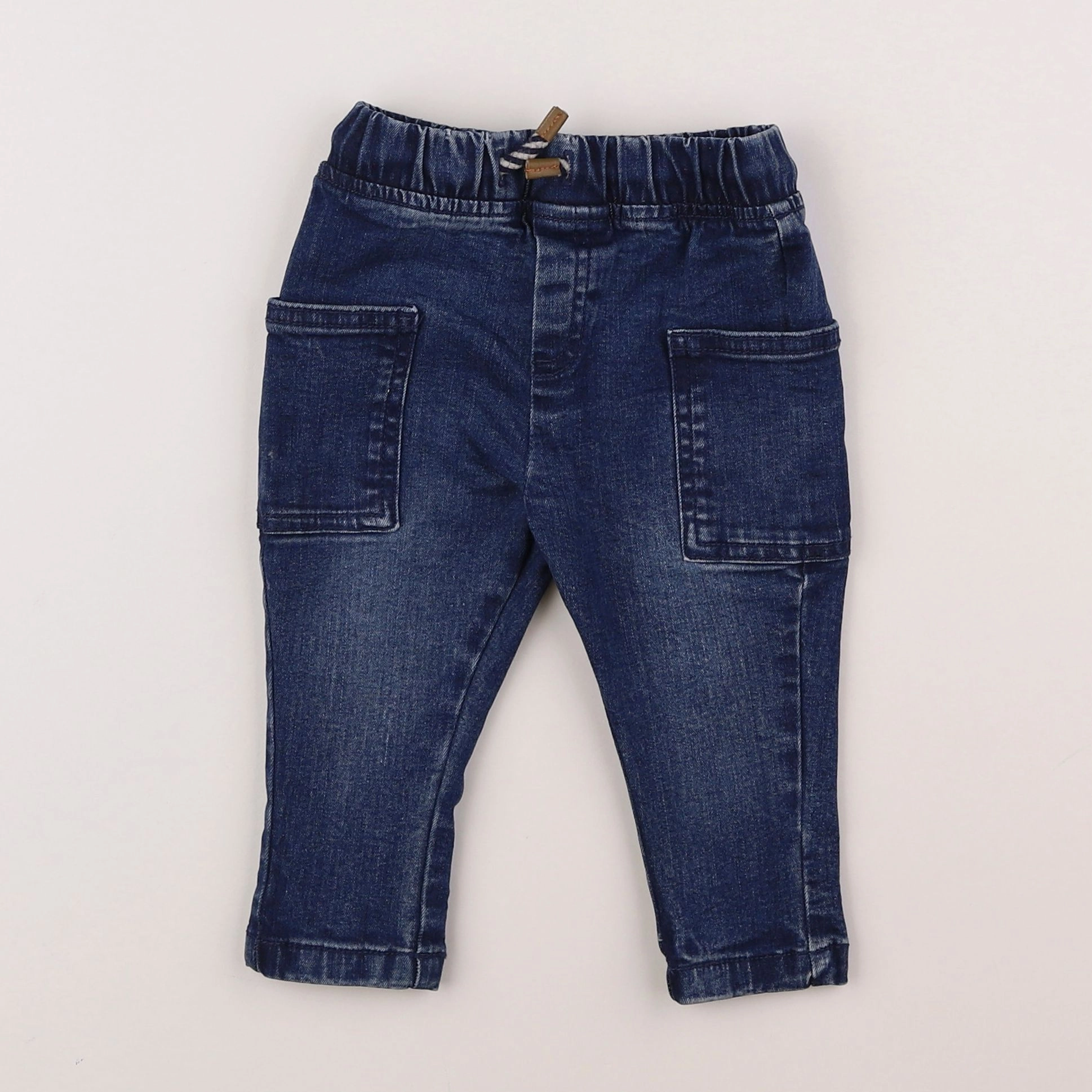 Vertbaudet - jean bleu - 9 mois