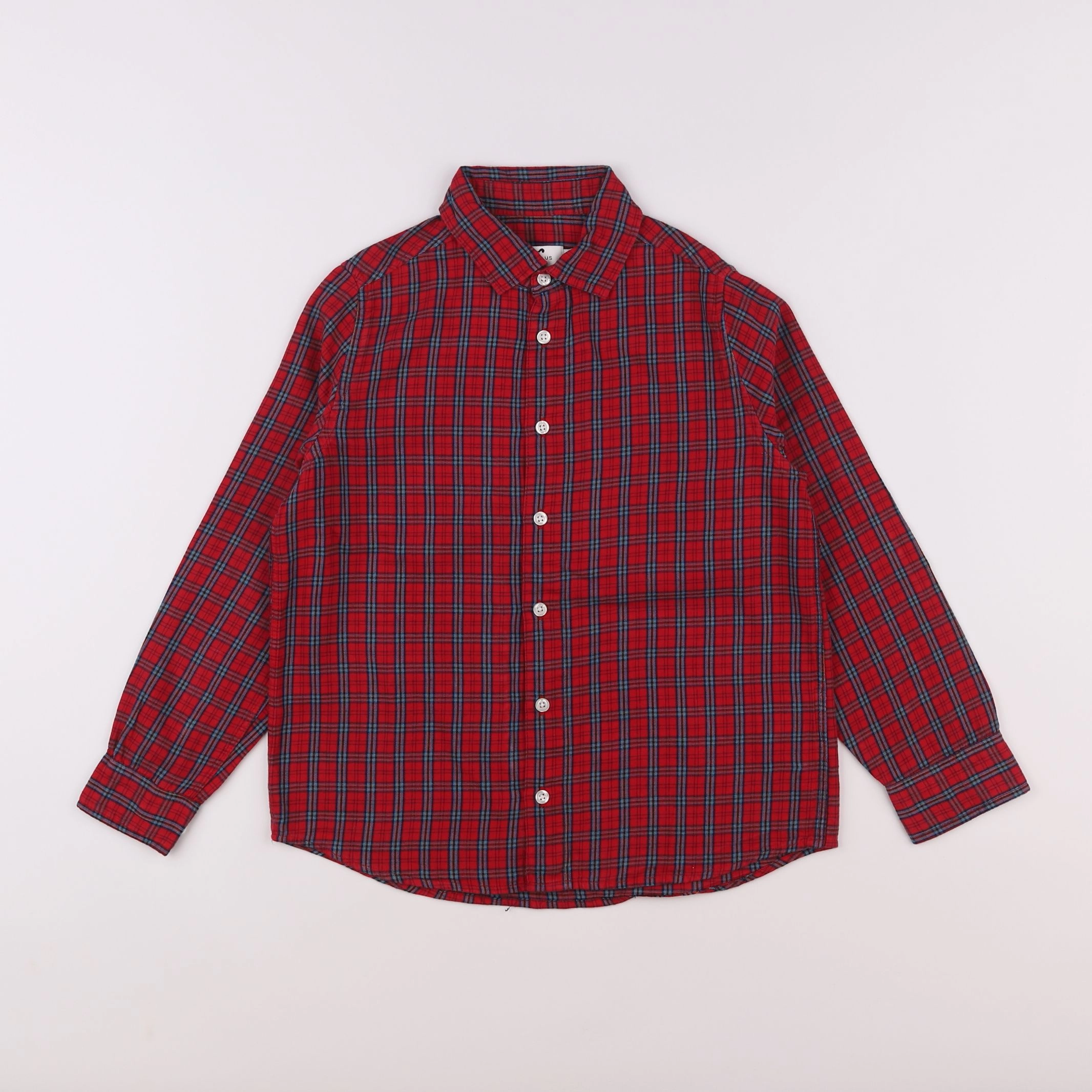 Cyrillus - chemise rouge - 10 ans