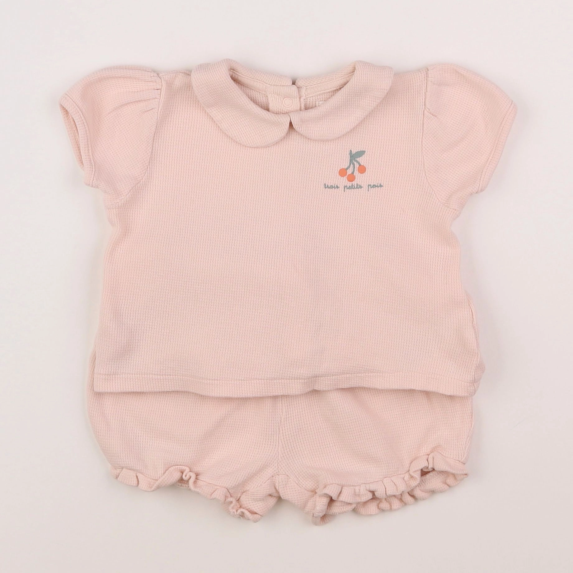 Vertbaudet - ensemble rose - 2 ans