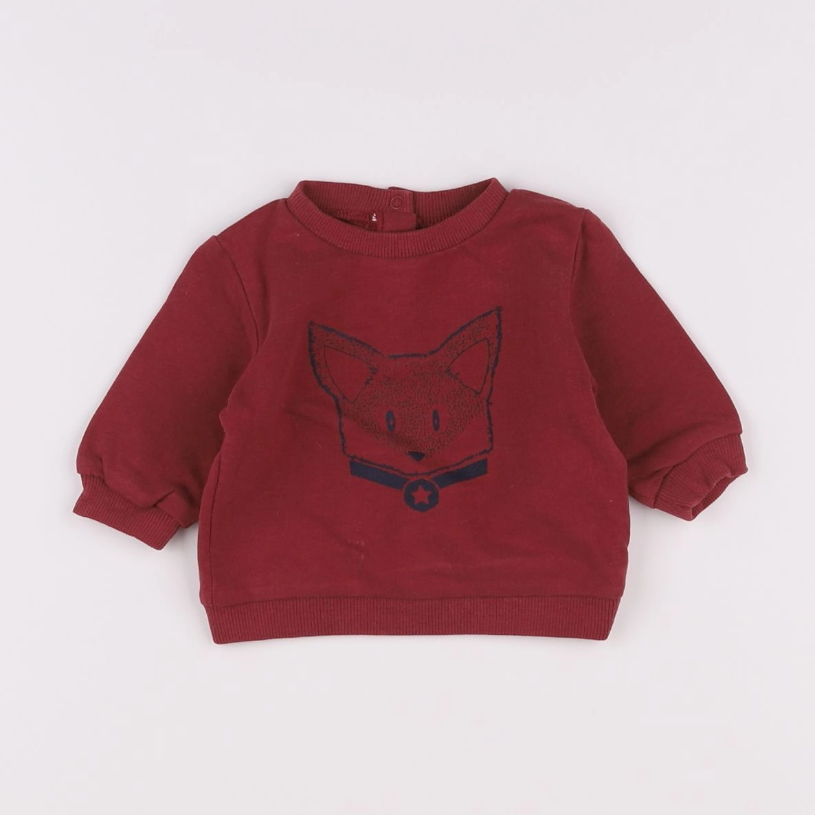 Vertbaudet - sweat rouge - 3 mois