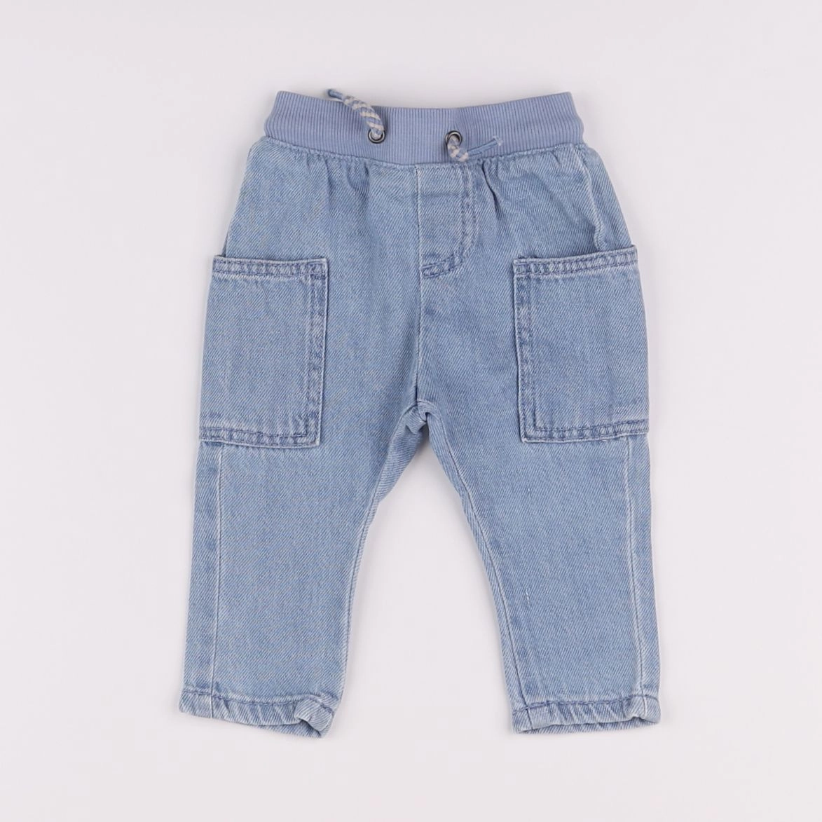 Vertbaudet - jean bleu - 3 mois