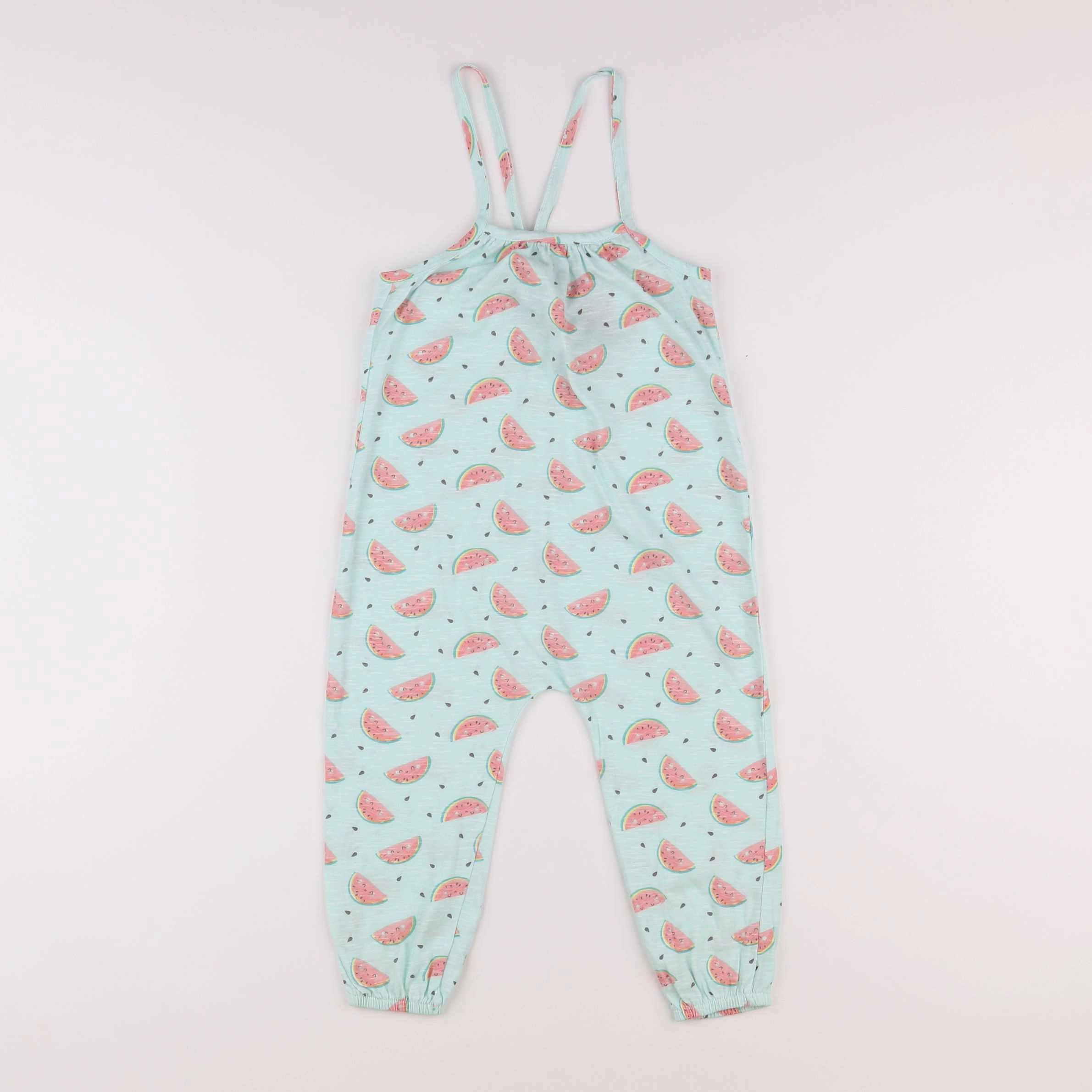 Cotton Fish - combinaison bleu, rose - 4 ans