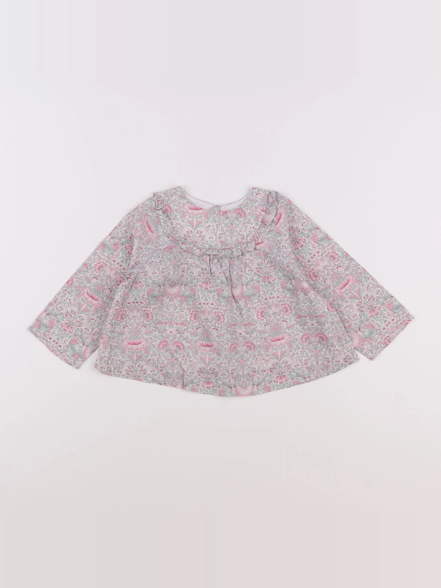 Jacadi - blouse liberty blanc - 18 mois