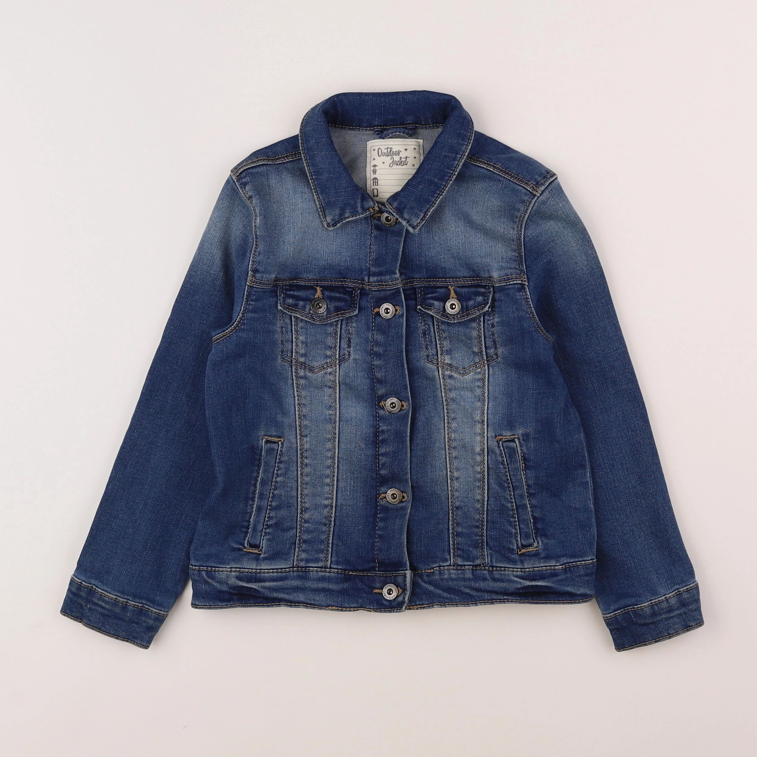 Vertbaudet - veste bleu - 6 ans