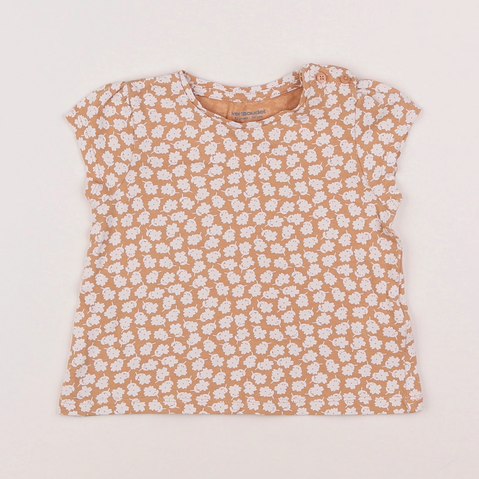 Vertbaudet - tee-shirt multicolore - 12 mois