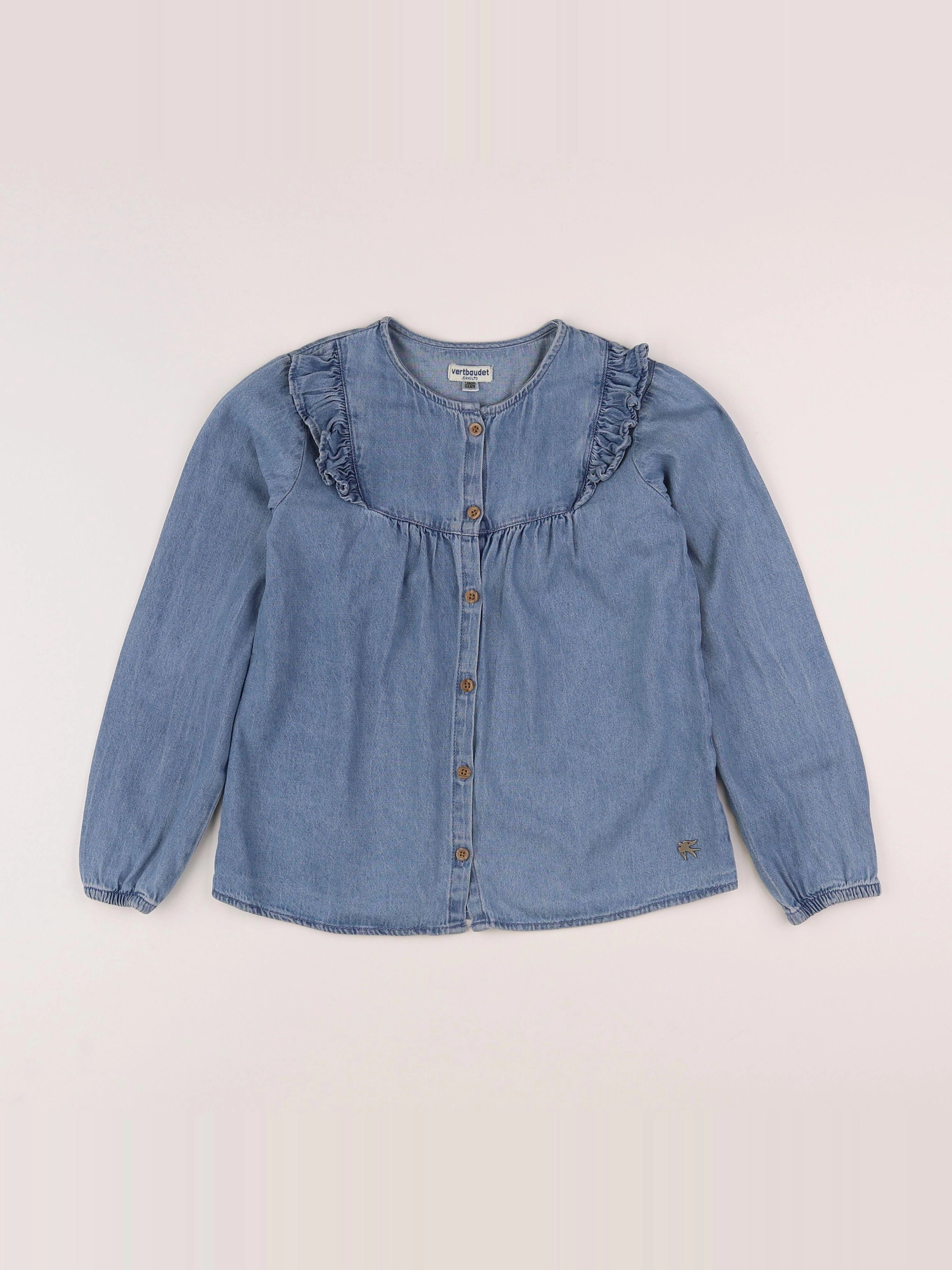 Vertbaudet - blouse bleu - 9 ans