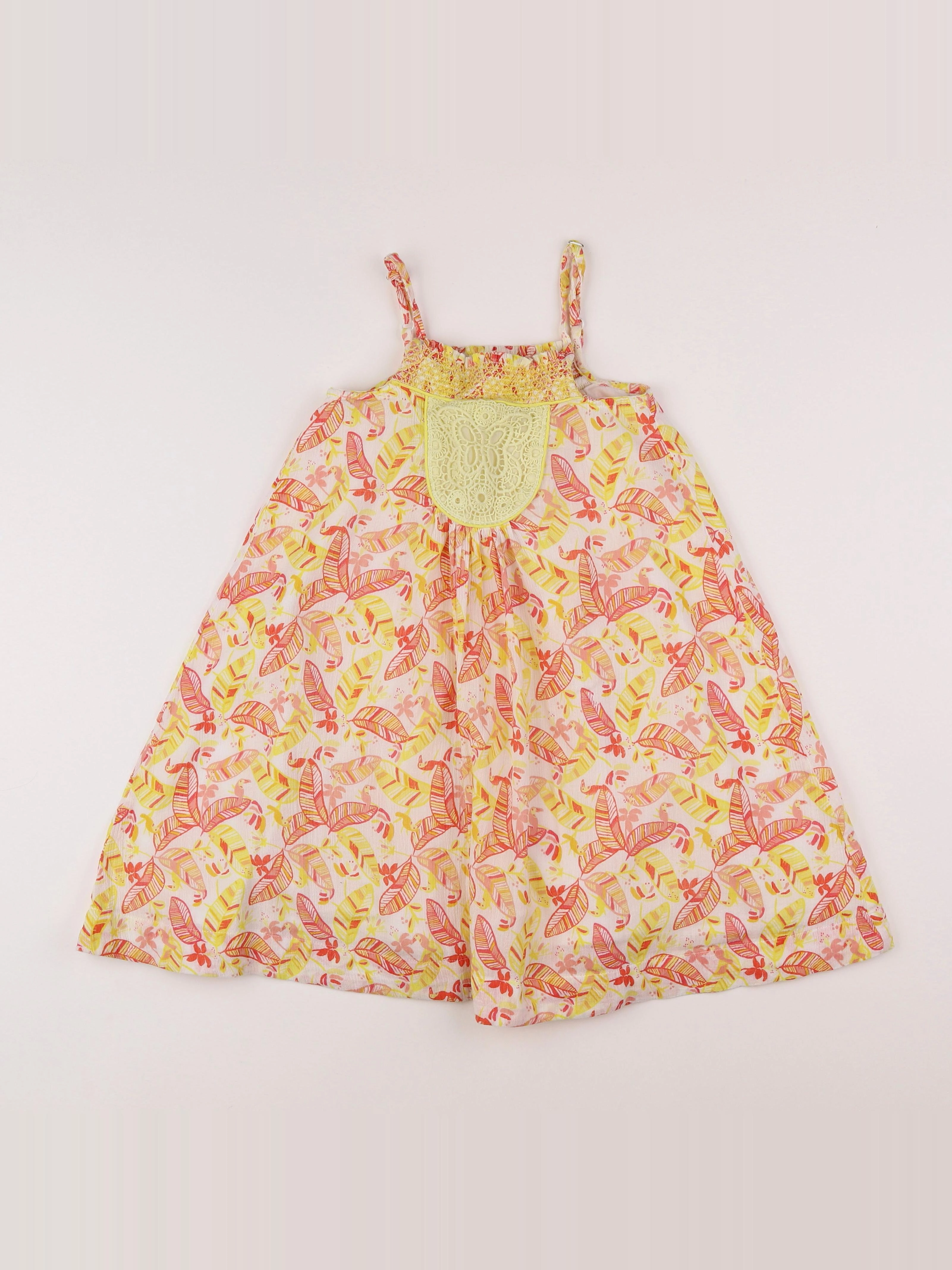 Vertbaudet - robe jaune - 8 ans