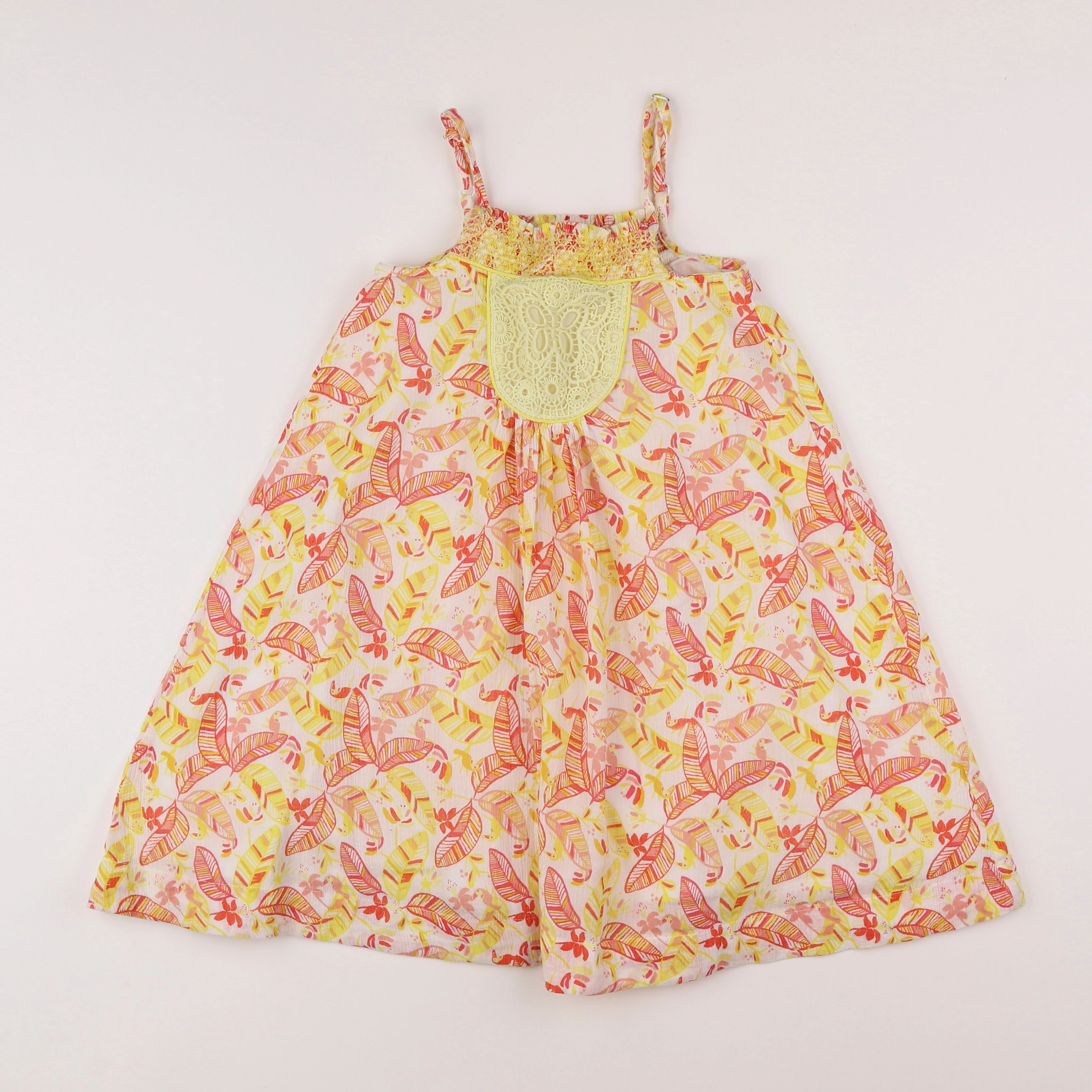 Vertbaudet - robe jaune - 8 ans